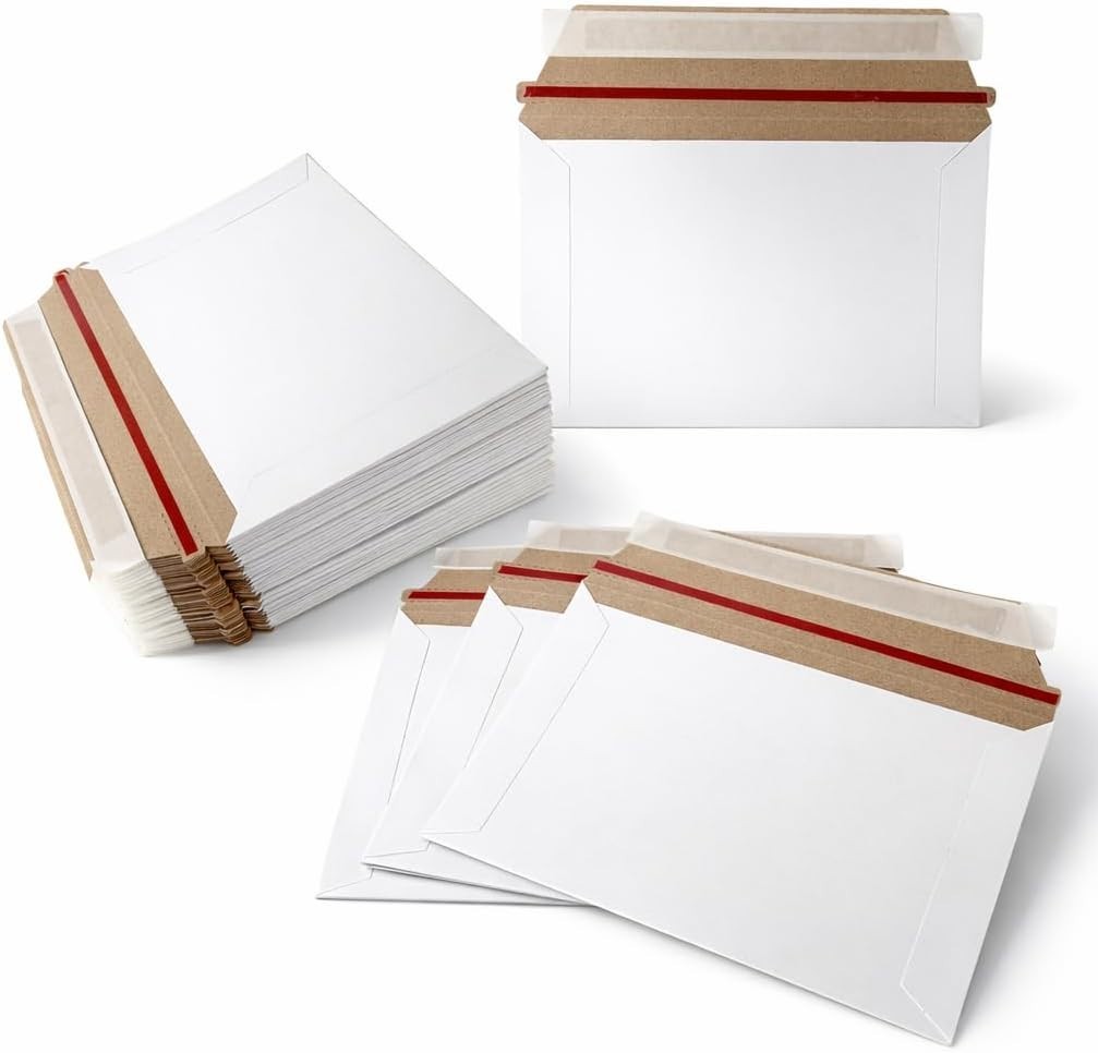 100 – 6.5 x 4.5 PROLINE RIGID PHOTO SHIPPING FLATS CARDBOARD ENVELOPE MAILERS
