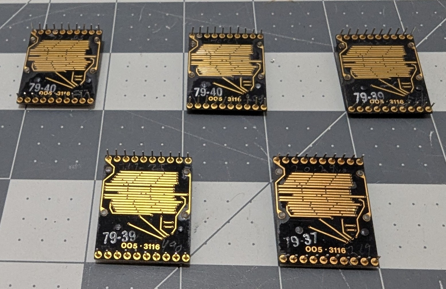 Vintage 5 Pcs LITRONIX DL1416 AM, 4-Digit 16-Segment LED DISPLAY (USED)