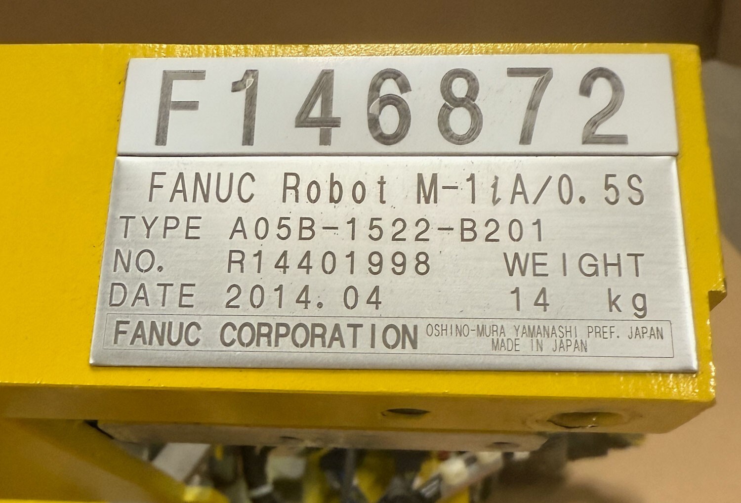 FANUC M-1iA/0.5S Delta Robot w/R-30iB Mate M-1iA Controller 280mm Reach/0.5 kg