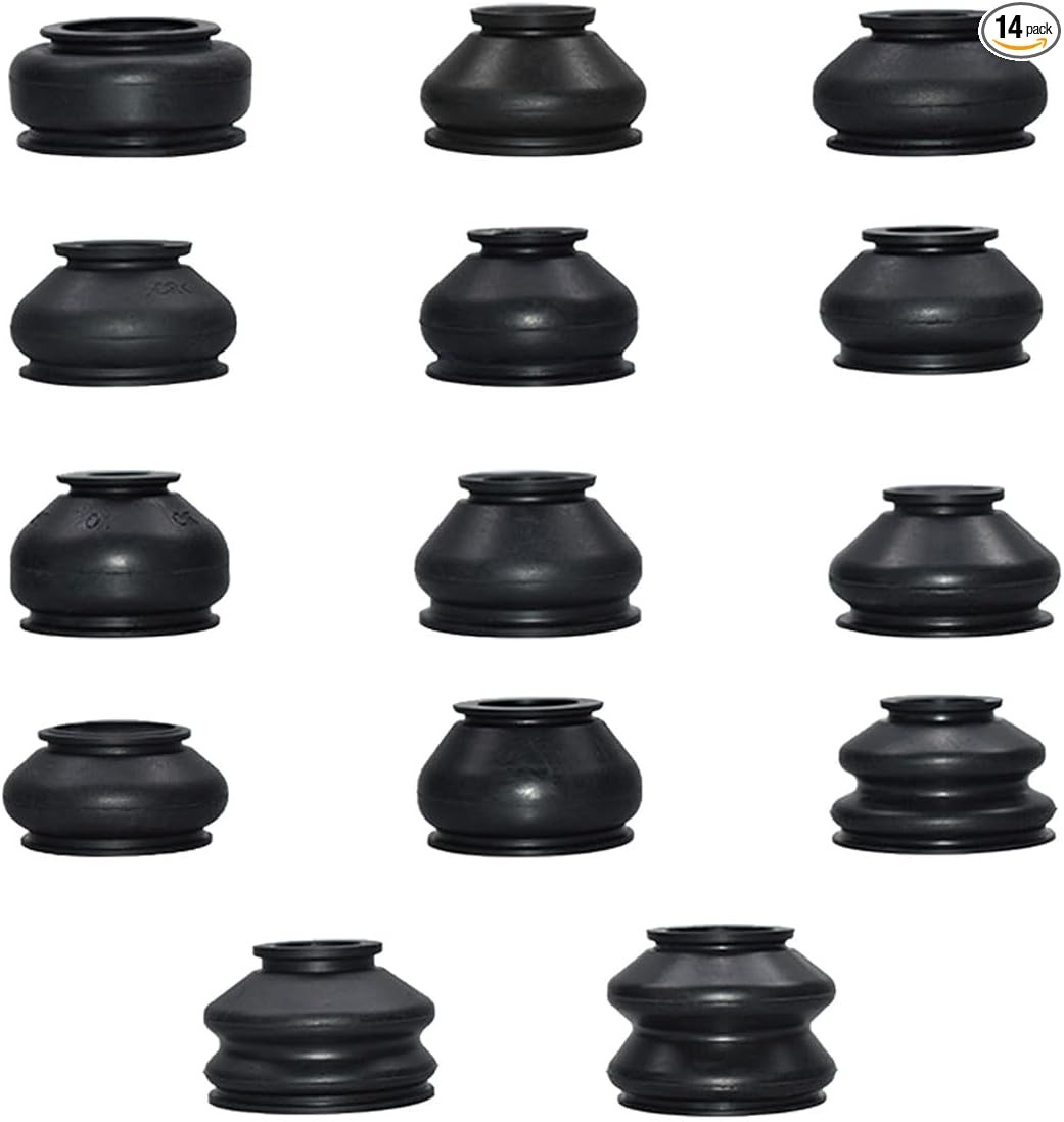 14PCS Ball Joint Car Tie Rod Boot, Rubber Tie Rod End Boots Dust Protection Cove