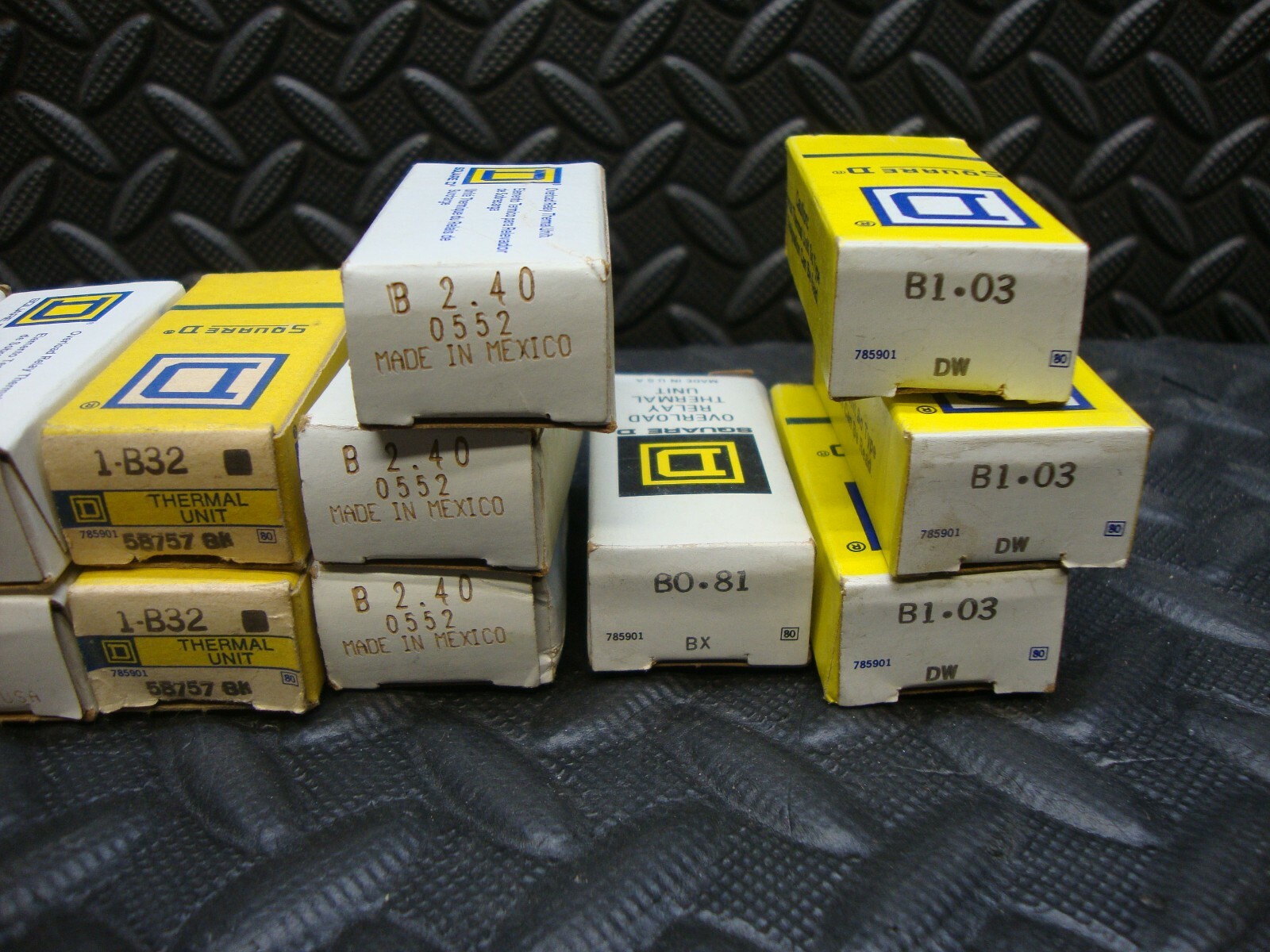 20 Lot NEW Square D Overload Relay B 1.03 0.81 2.40 15.5 1.67 32 A 11.0 3.95 1.1