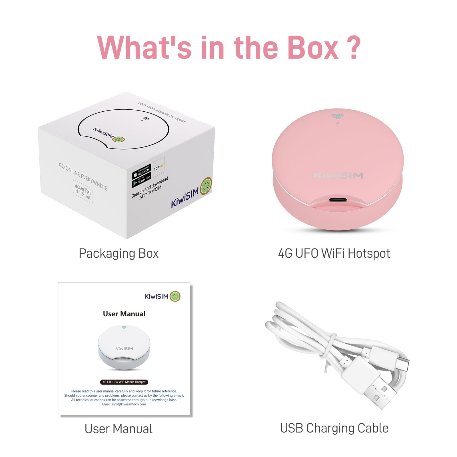 WiFi 6 Mobile Hotspot – 24GB 30-Day US Data Support for 3 Network