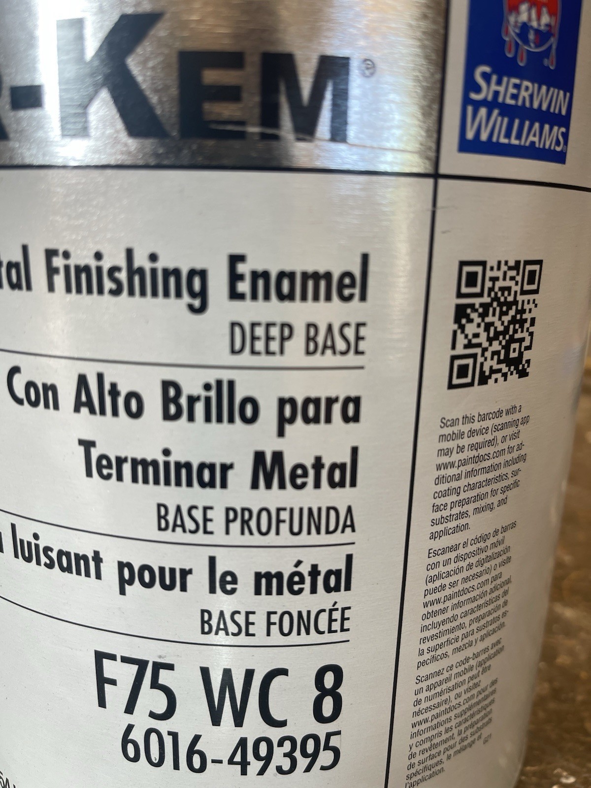 Gallon Sherwin Williams Sher-Kem Enamel Alkyd/ Deep Tint Base / High Gloss