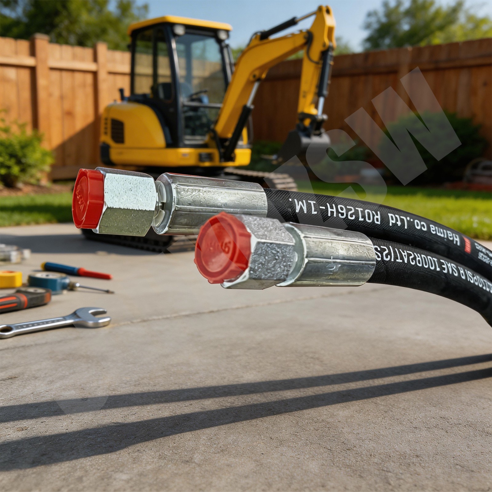 AGT Miva China Mini Excavator M14x1.5x 36″ Hydraulic Hose New Both Ends Straight