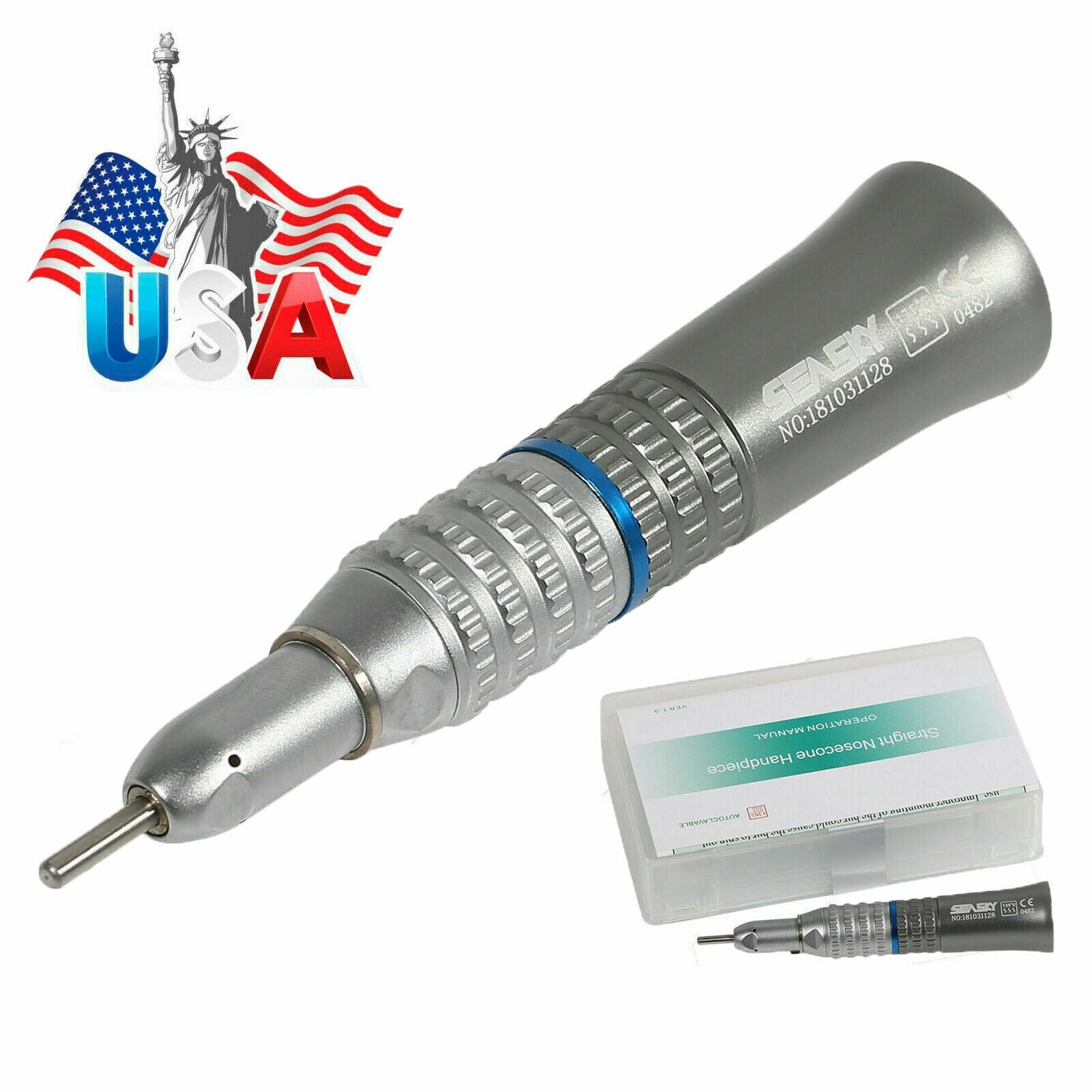 NSK Style Dental Slow Low Speed Straight Handpiece Nose Cone E-type SEASKY HP