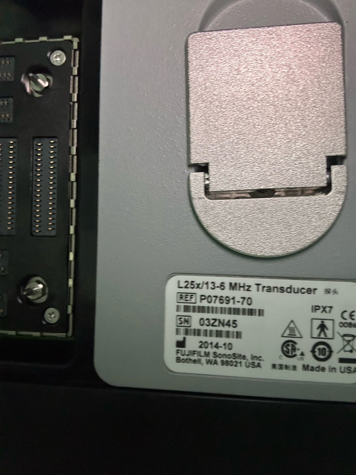 Sonosite M-turbo ultrasound With 13-6 Mhz Transducer and 5-1 Mhz Transducer