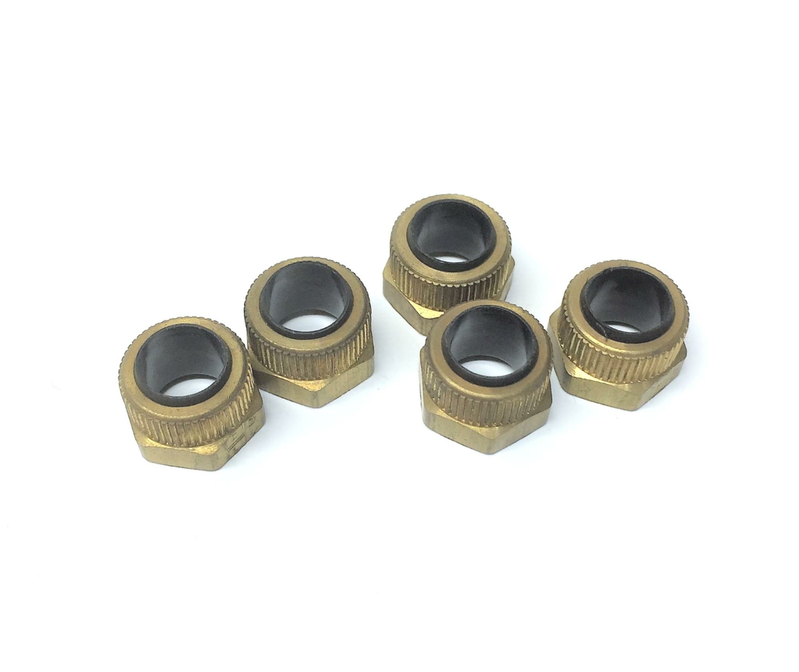 Unbranded/Generic 5/16″ Brass Nut & Sleeve [Lot of 5] NOS
