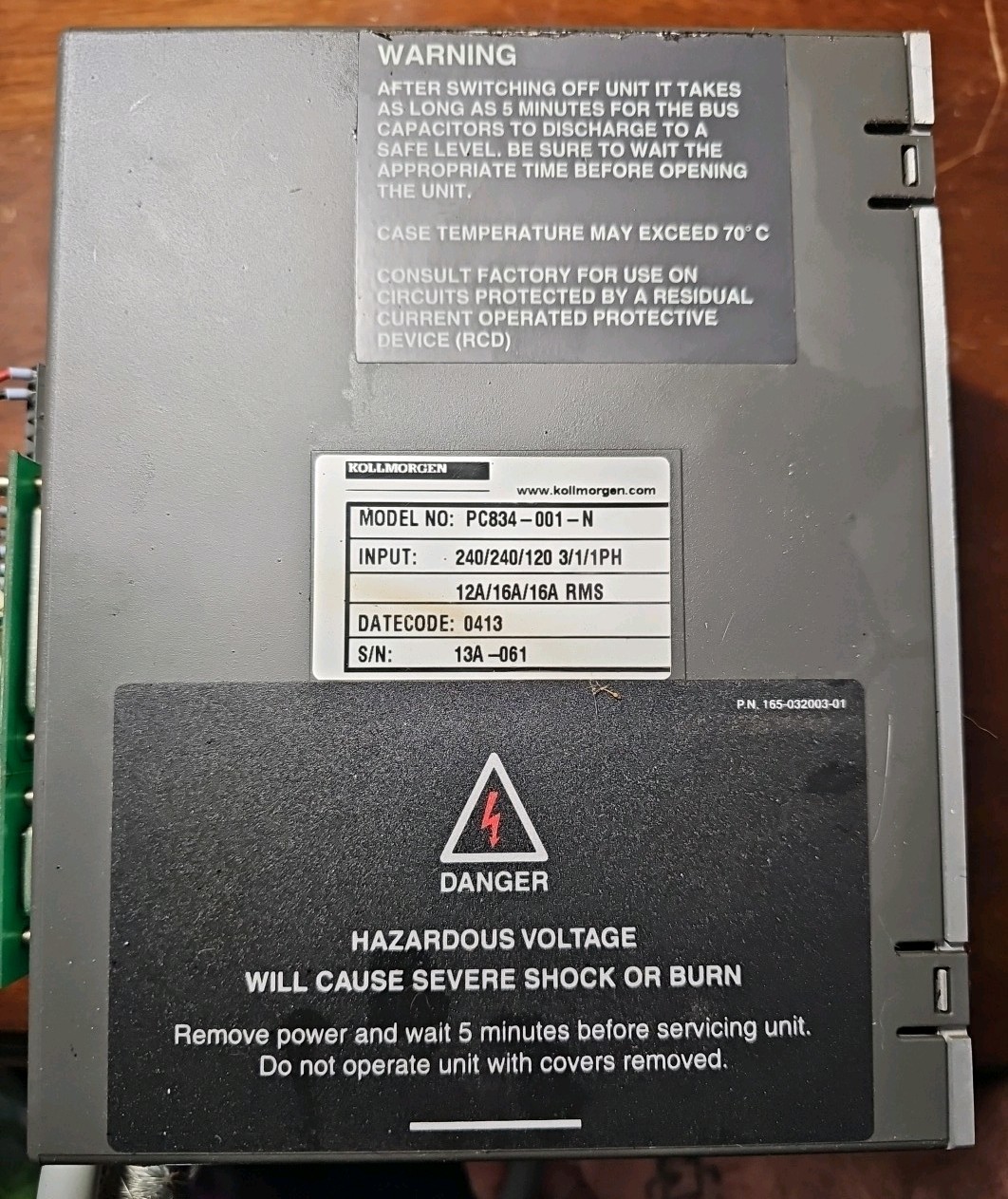 Kollmorgen PC834-001-N Brushless Servo Drive