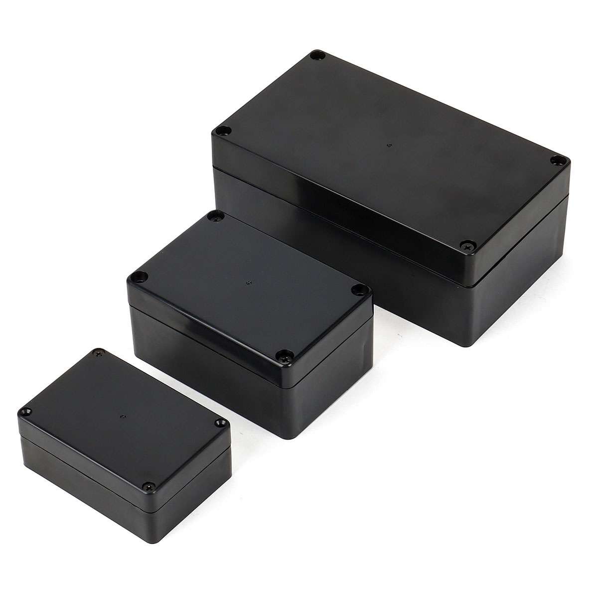 Plastic Project Box ABS IP65 Electrical Junction Box Enclosure Black Waterproof