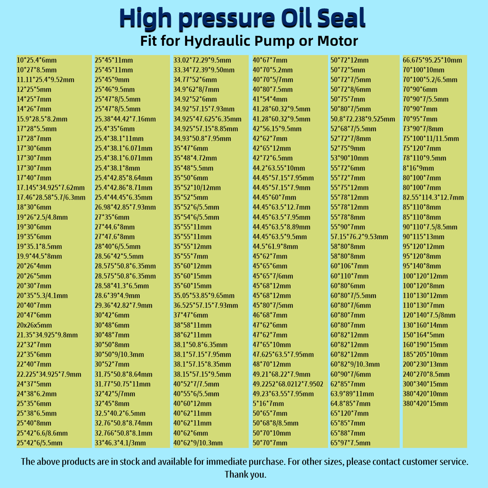 16253-16NC Oil Seal 25.4*41.27*6.35 TCV FKM Hydraulic Pump or Motor Oil Seals
