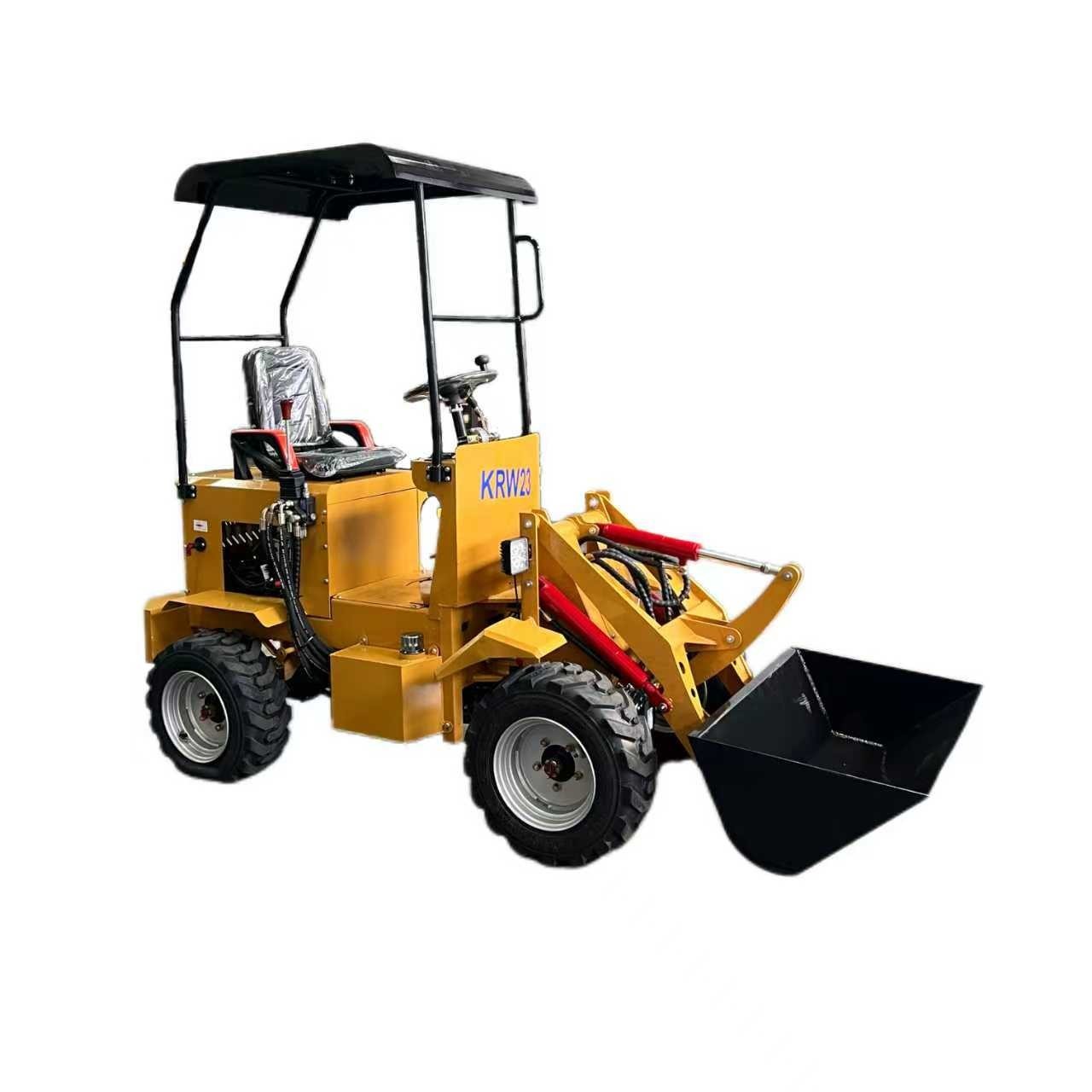 AGT Mini Skid Compact Loader Wheeled 23HP RATO Gasoline EPA Engine w/Bucket New