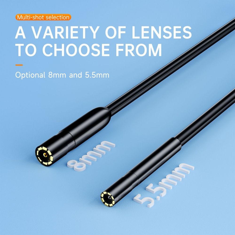 5.5mm For iOS iPhone 17/16/15/14/13 iPad Android Phone Endoscope Inspect Camera