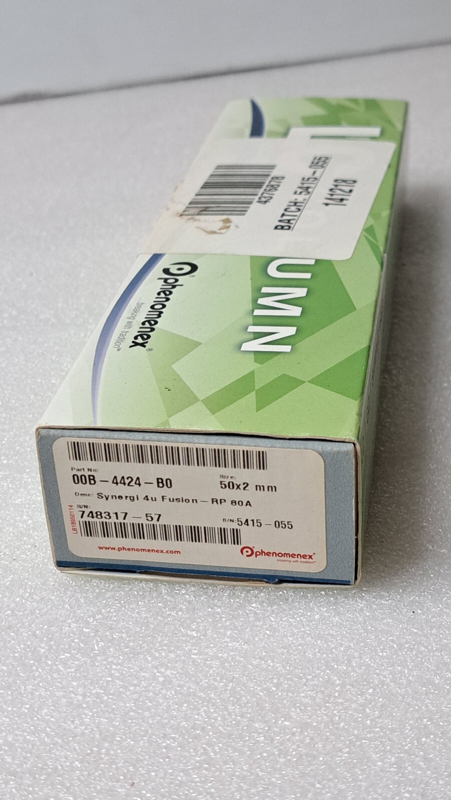 Phenomenex Synergi™ 4 µm Fusion-RP 80 Å, LC Column 50 x 2 mm 00B-4424-B0