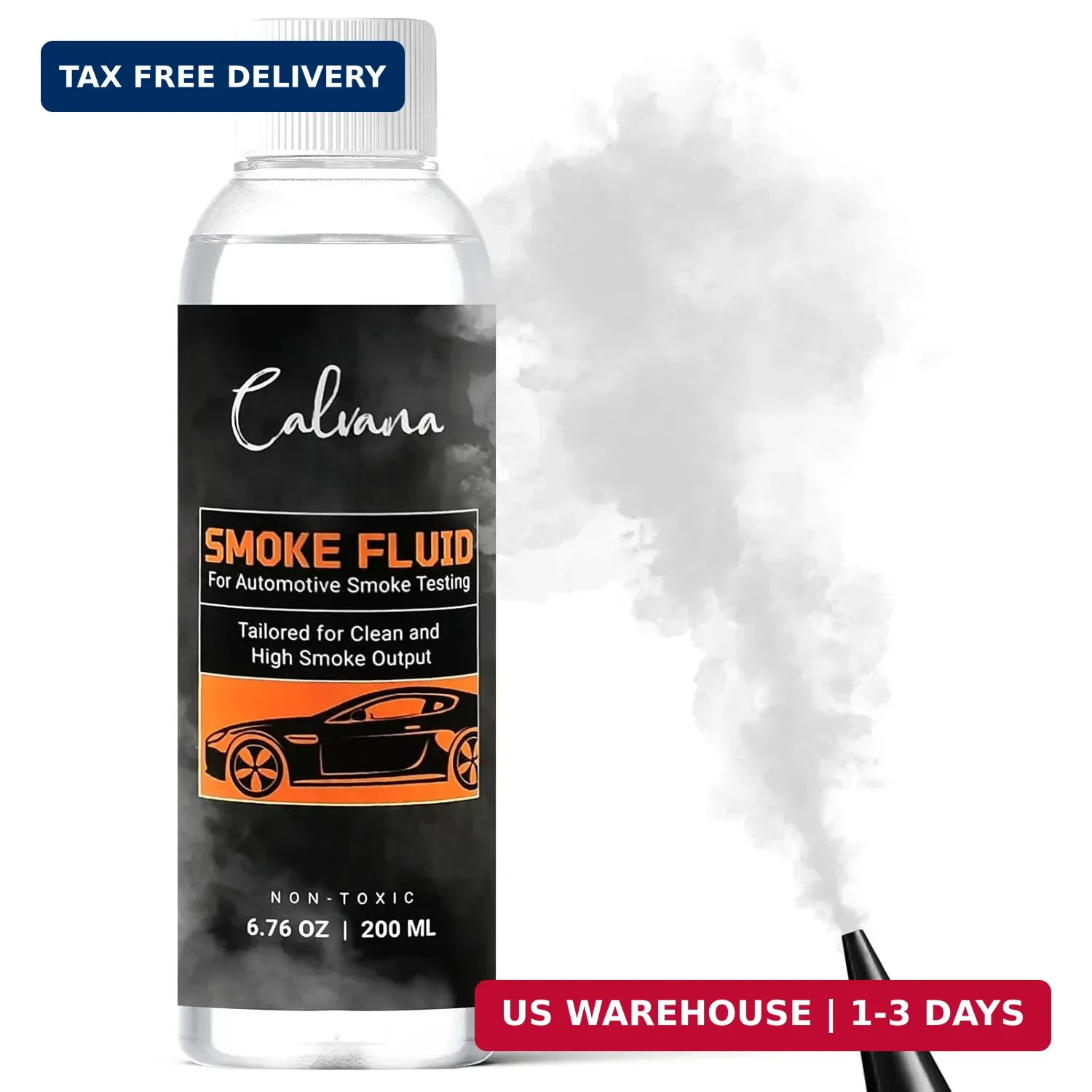 Calvana 6.76 fl.oz Smoke Machine Liquid, Oil Leak Detection Kit, for Automotive