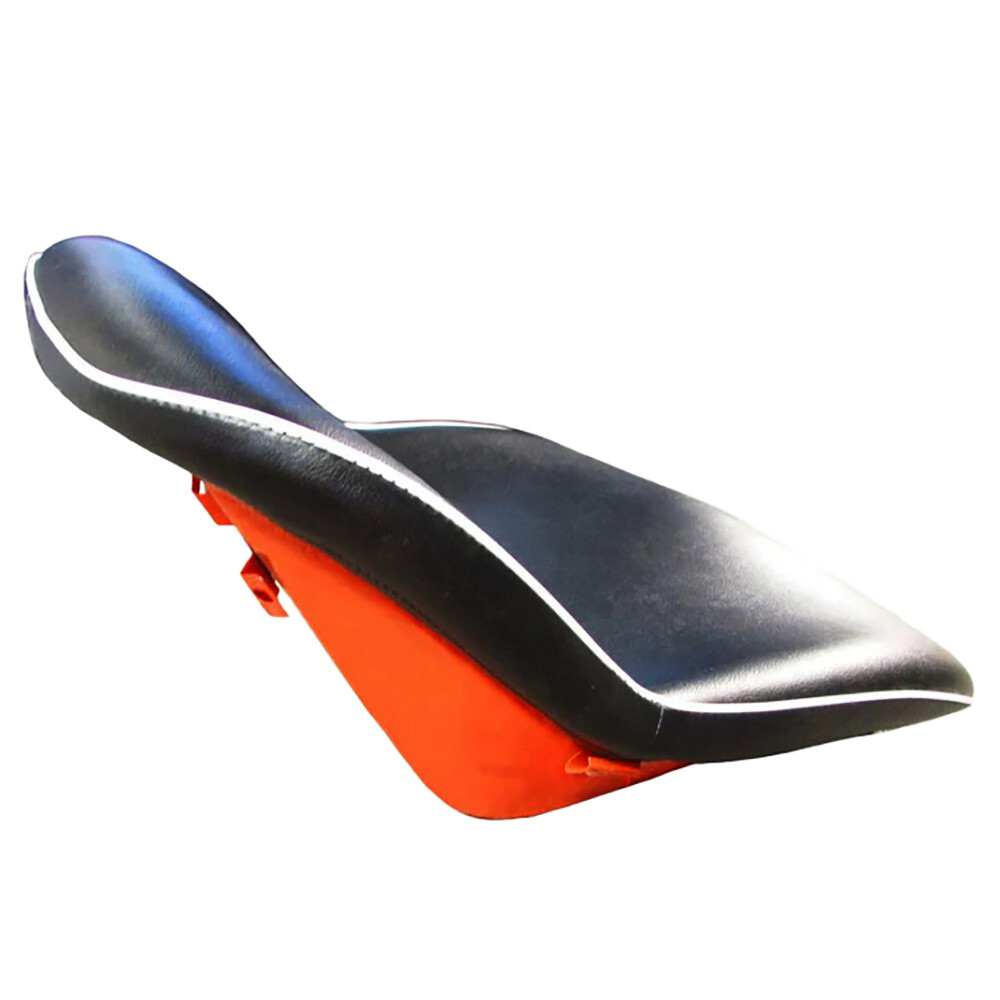 Seat Assembly Vinyl Black With Orange Steel Backed Seat Fits Kubota L3600 L4200