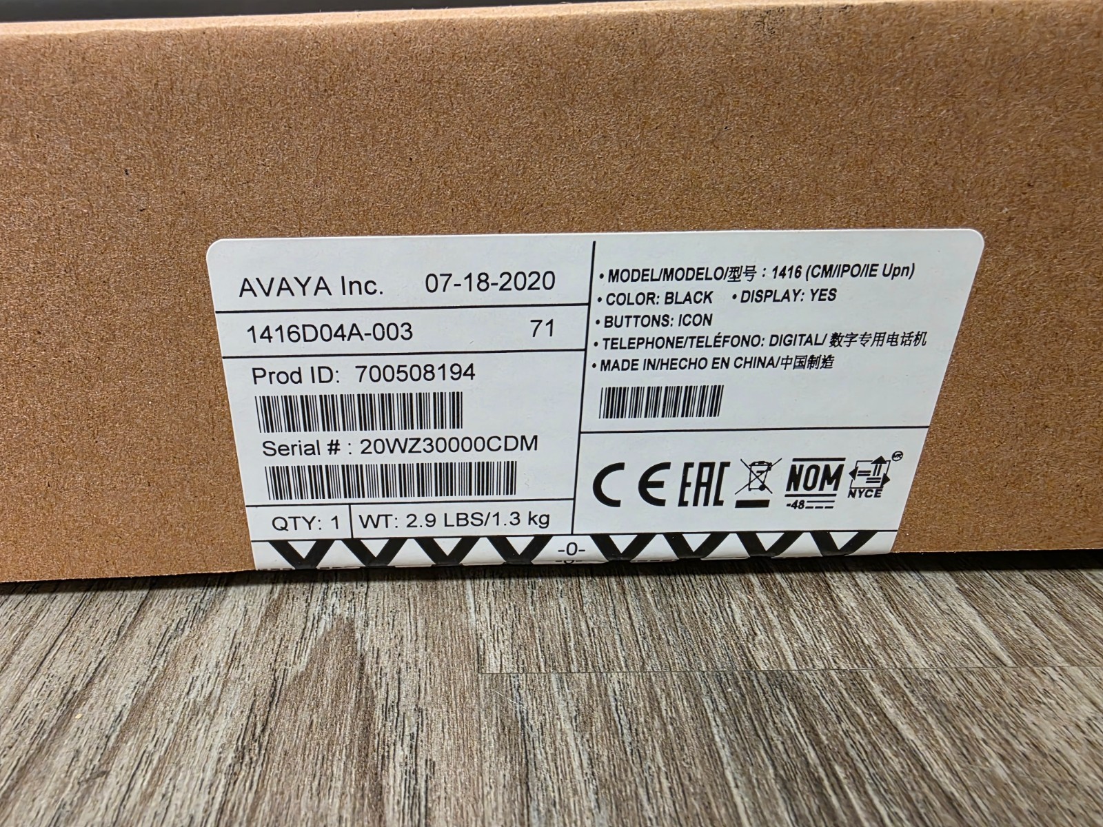 *NEW/SEALED* Avaya 1416D04A-003 700508194 office phone ^^^