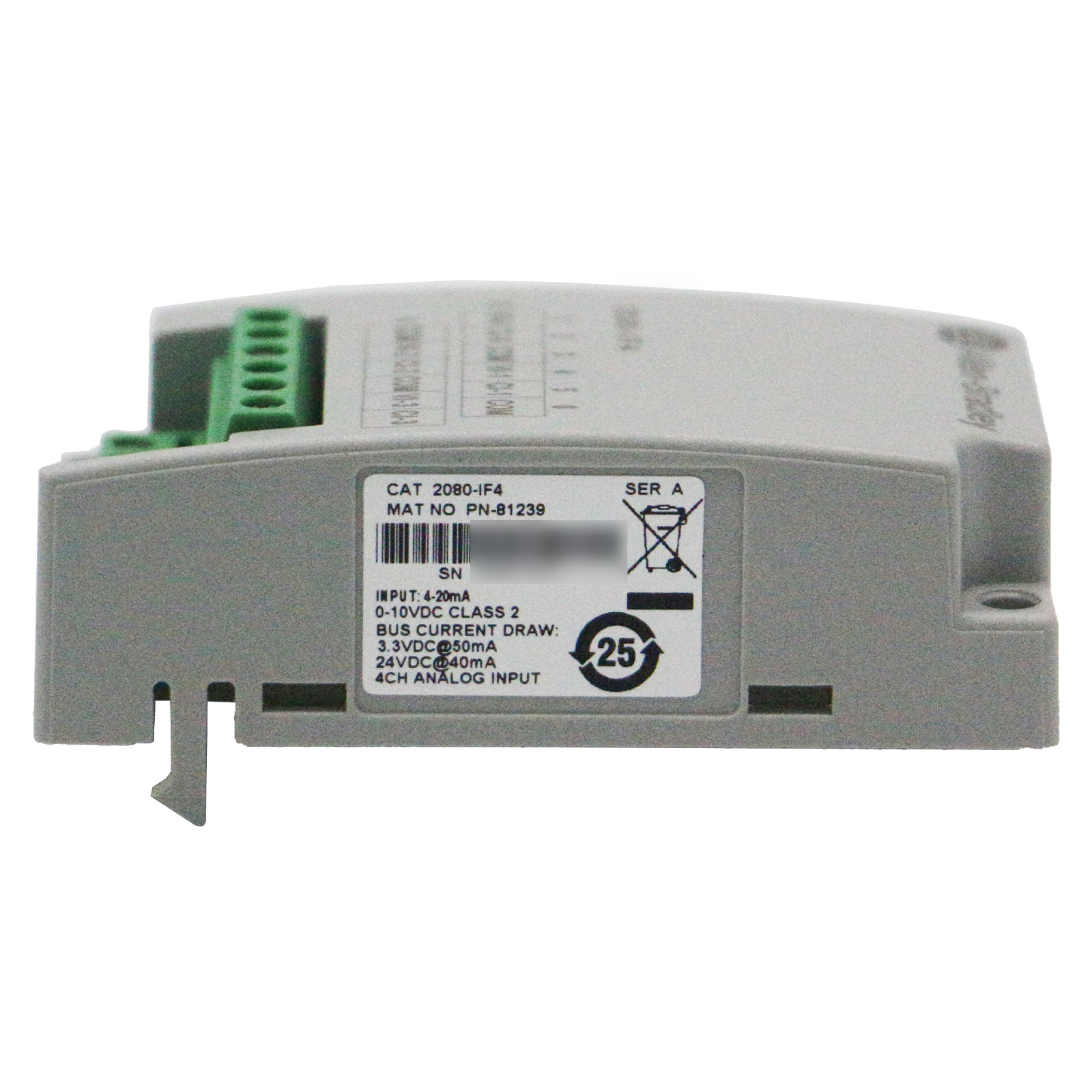 New Factory Sealed 2080-IF4 AB 4 Point Analog Input Plug-in Module