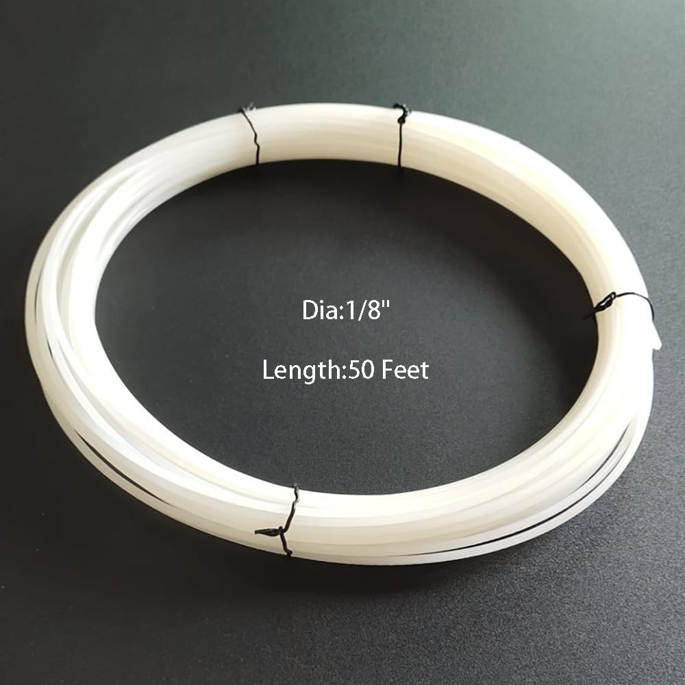 50 Feet White HDPE Plastic Welding Rod,1/8 Diameter,High Density Polyethylene