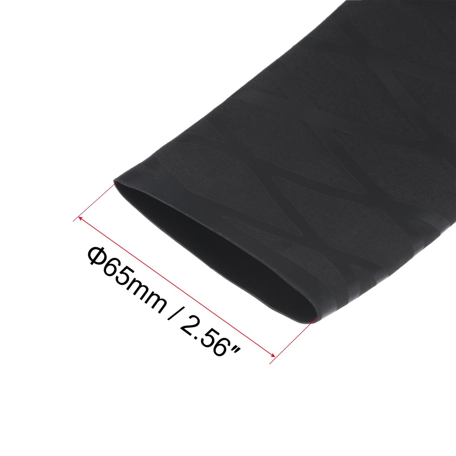 Heat Shrink Wrap Tubing for Rod 40mm Dia 65mm 1.6ft 1.7:1 Black