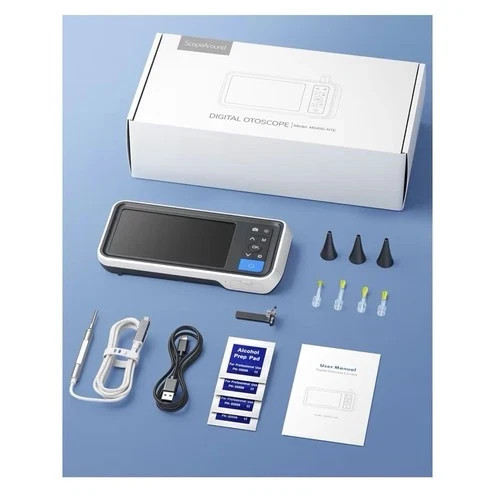 3.9mm Ear Wax Removal Scope Video Camera Digital Otoscope with 4.5 Inch Screen