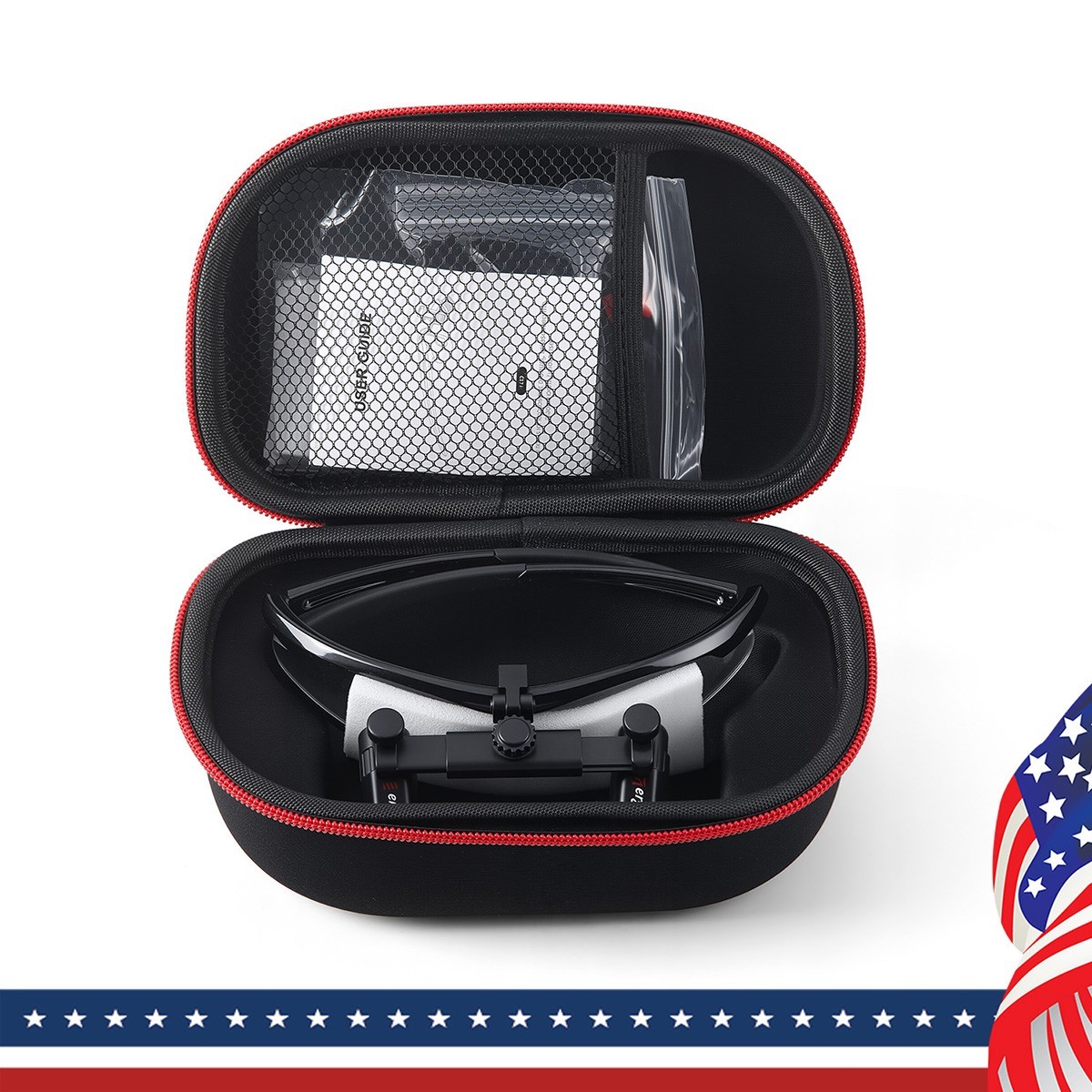4.0 X Dental Ergo Loupes Medical Surgical Magnifier Binocular 5W LED Head Light