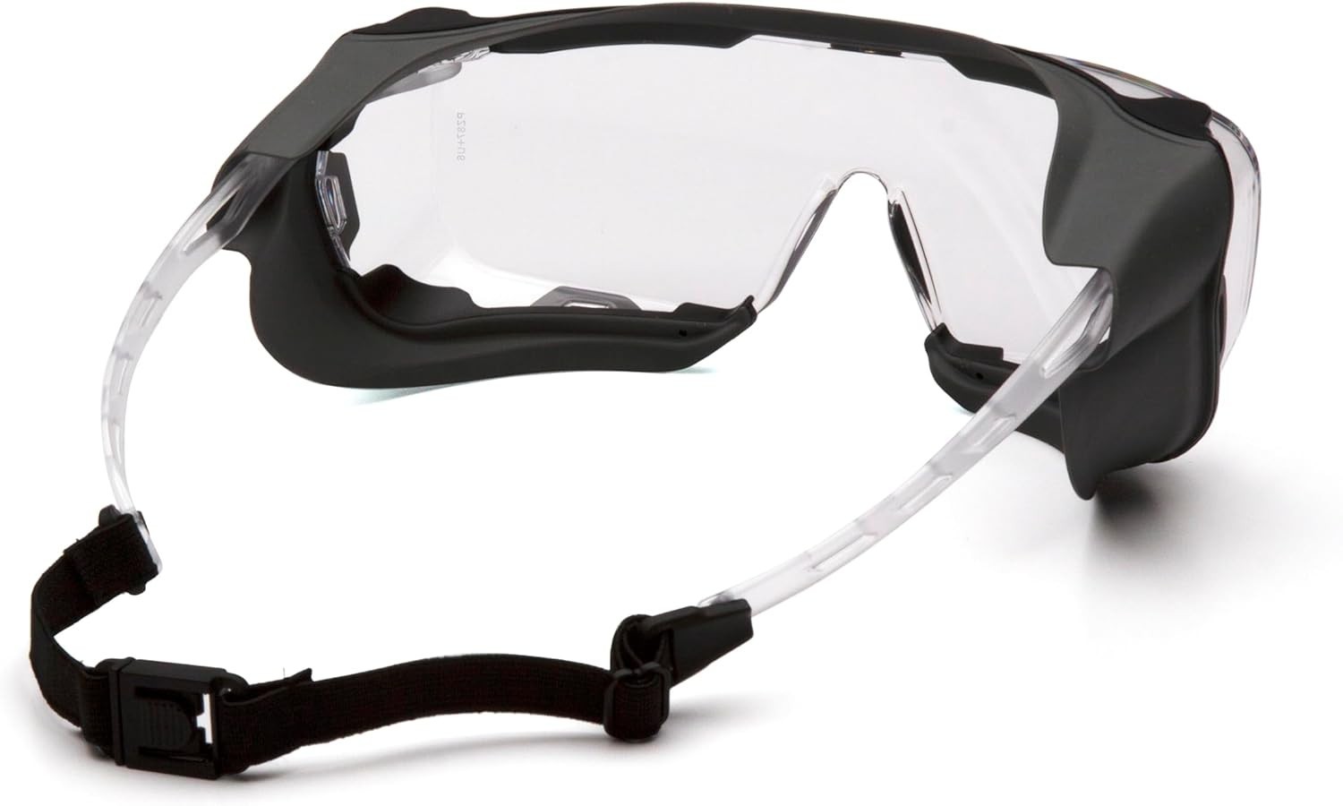 Pyramex Cappture Plus w/ H2MAX Anti-Fog Safety Glasses, Grey Frame Clear lens