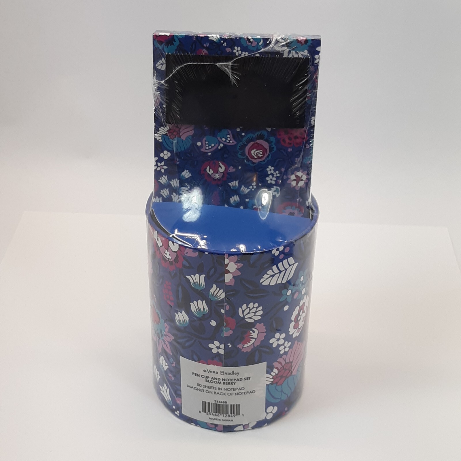 Vera Bradley Desk Accessories Set Bloom Berry Notebook Dry Erase Board Cup
