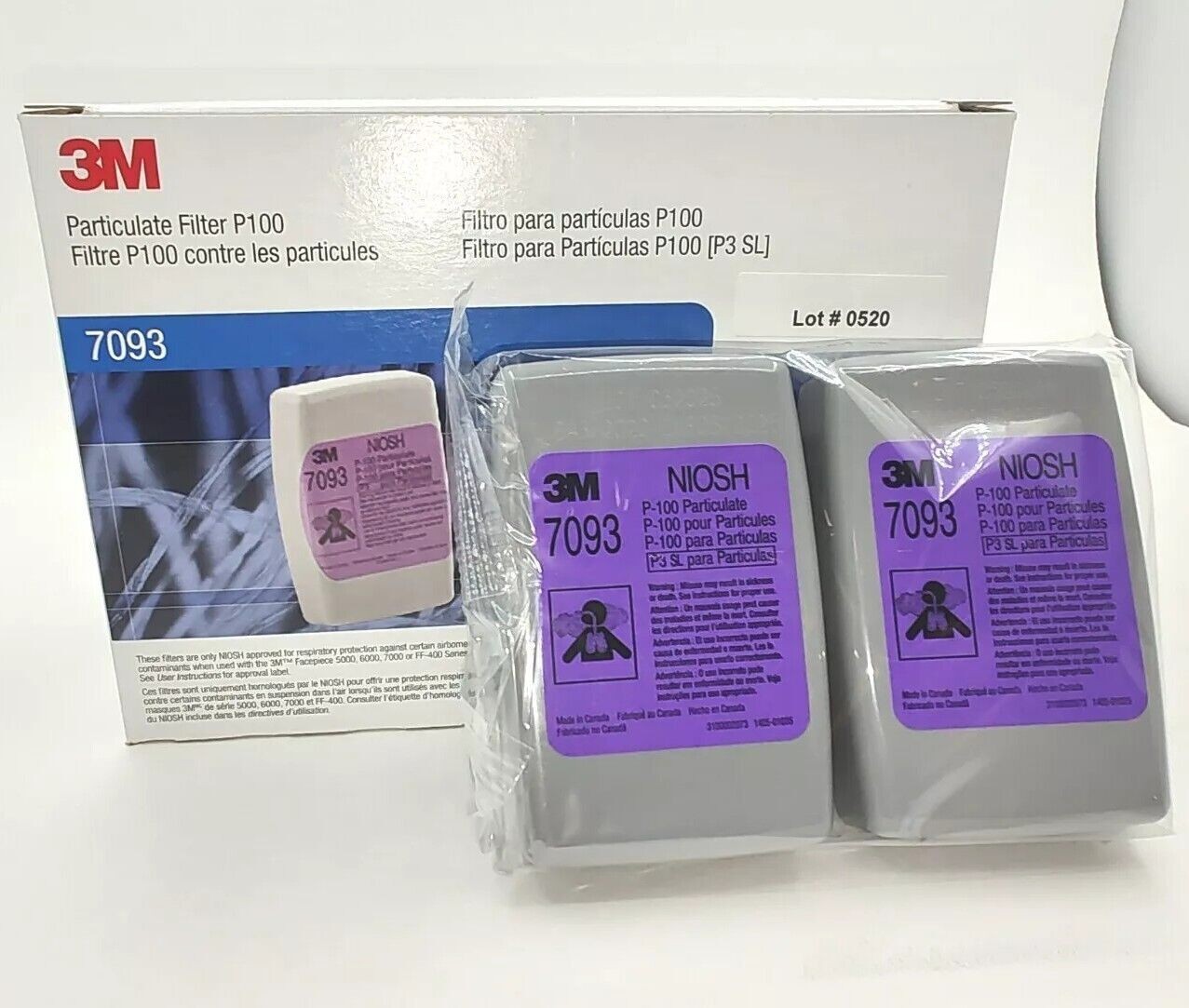New sealing boxes for two particle filter cartridges in the United States US