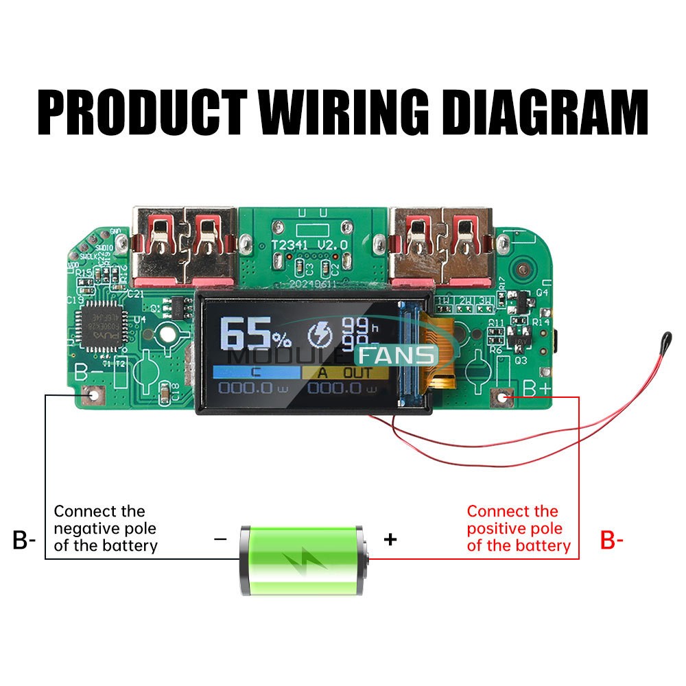 22.5W Power Bank Motherboard Module Fast Charging Mobile Power Circuit Board