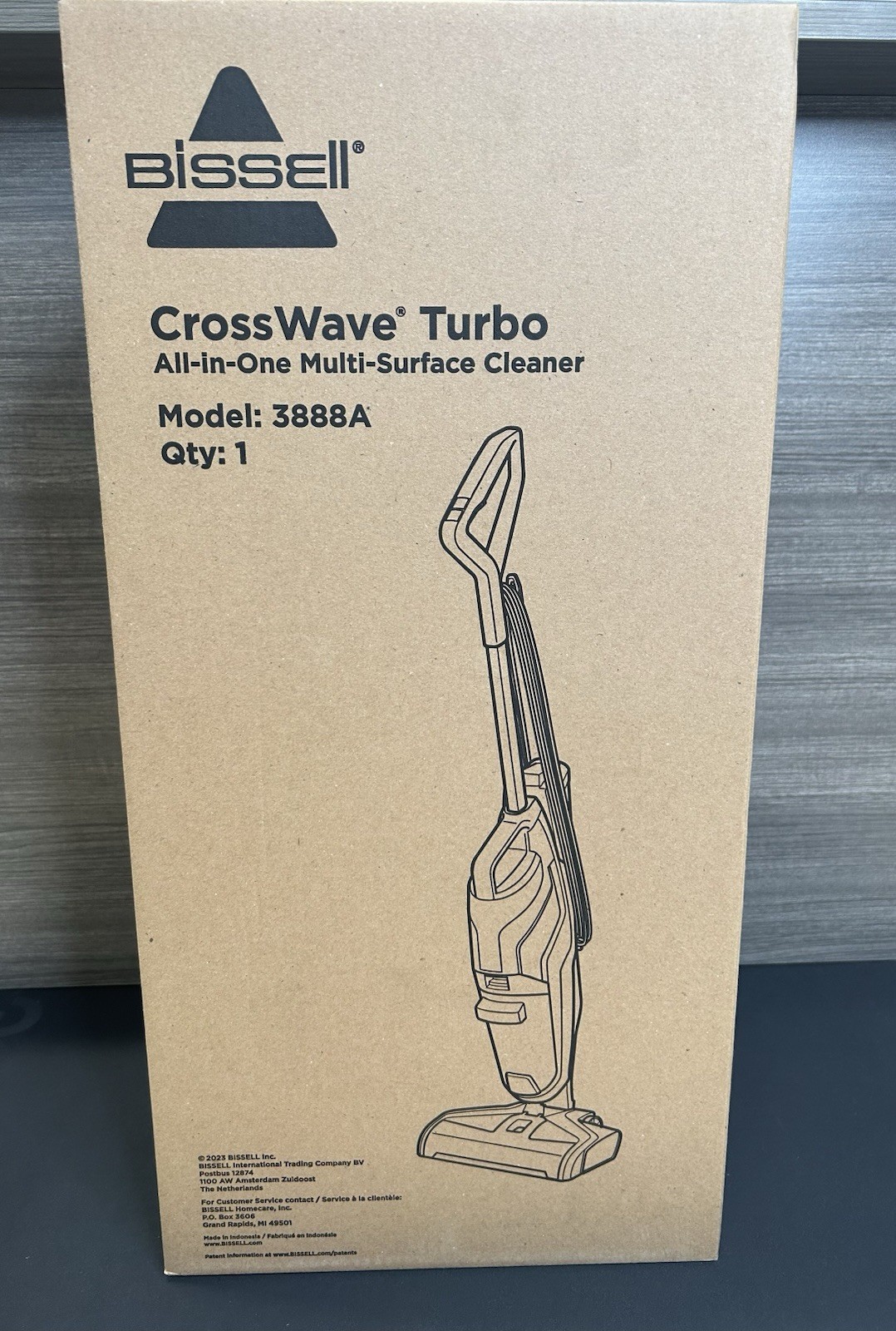 BISSELL Crosswave Turbo Vacuum Mop All in One Wet and Dry Vac Combo, 3888A