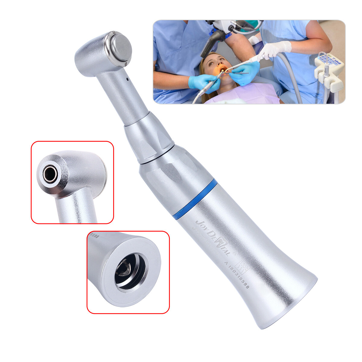 Dental Low Slow Speed Handpiece Contra Angle Push Button/Latch E-Type Latch