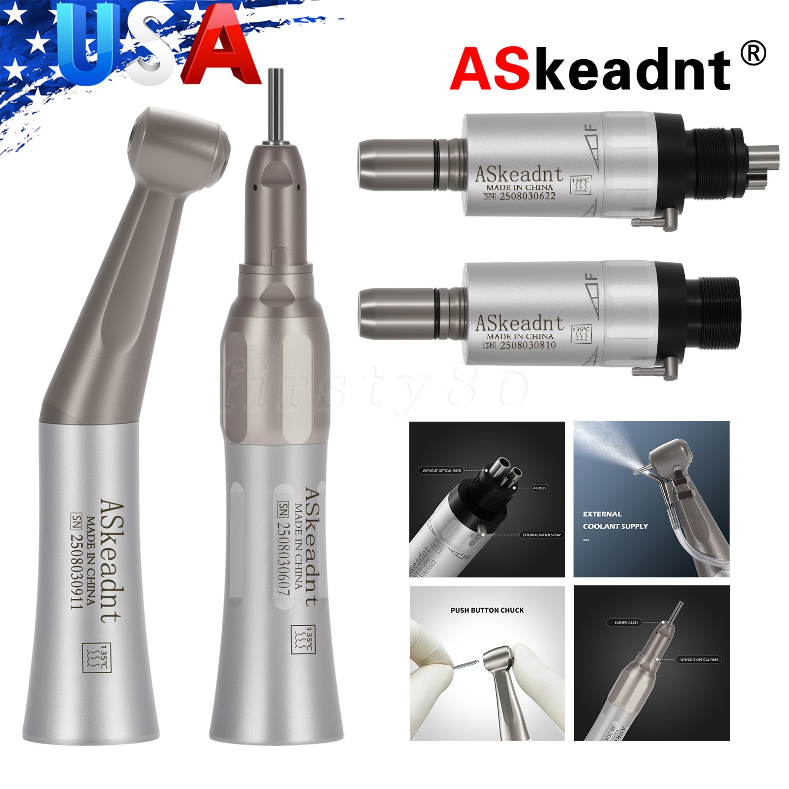 turbina LED pieza de mano alta baja velocidad 4/2HOLE High Low dental estilo NSK