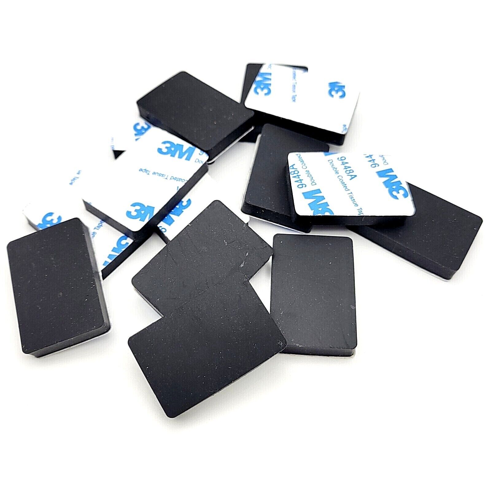 1 1/2″ x 1″ Rectangle Stick on Rubber Feet Bumpers 3/16″ Thick 3M Backed Pads