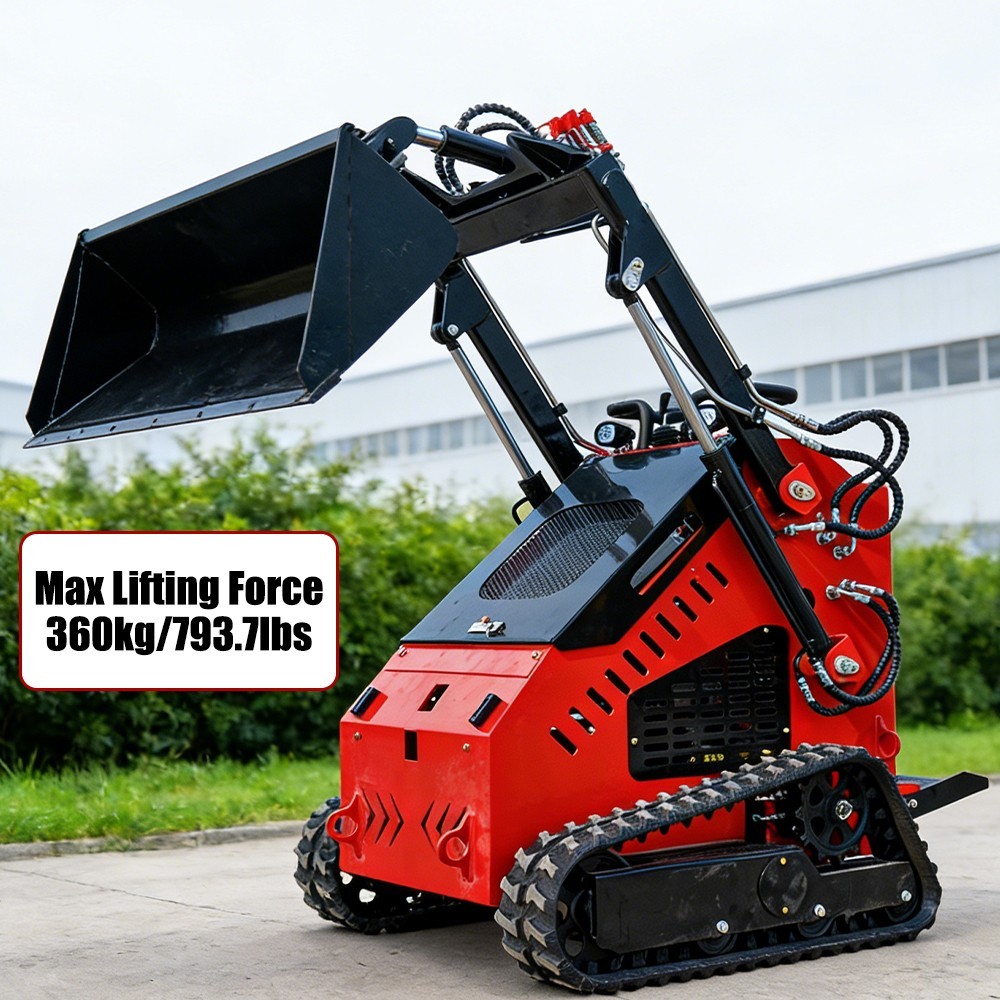 2025 Mini Crawler Track Skid Steer Loader B&S 13.5HP EPA Gas Vertical