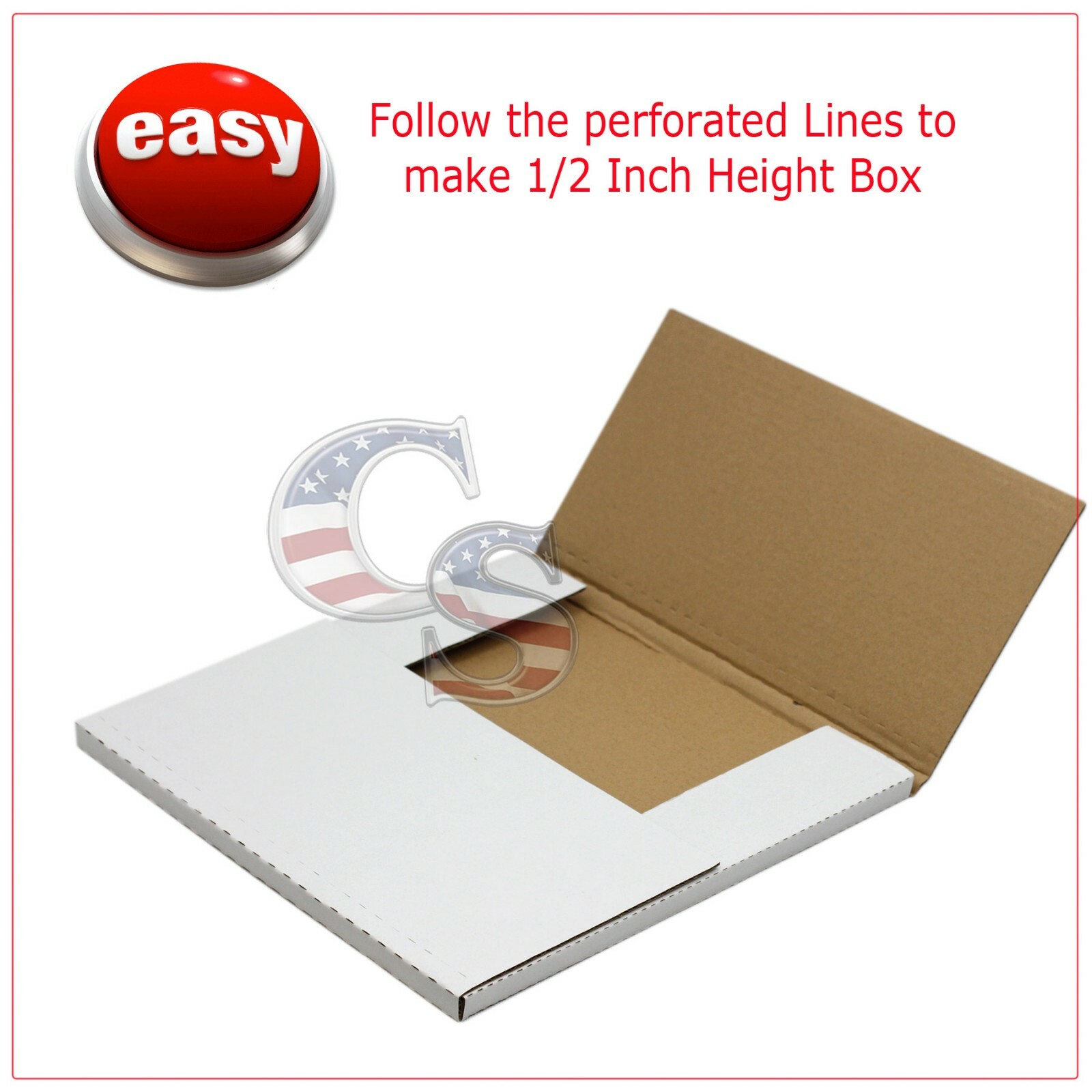 100 LP Premium Record Album Mailers Book Box Variable Depth Laser Disc Mailers
