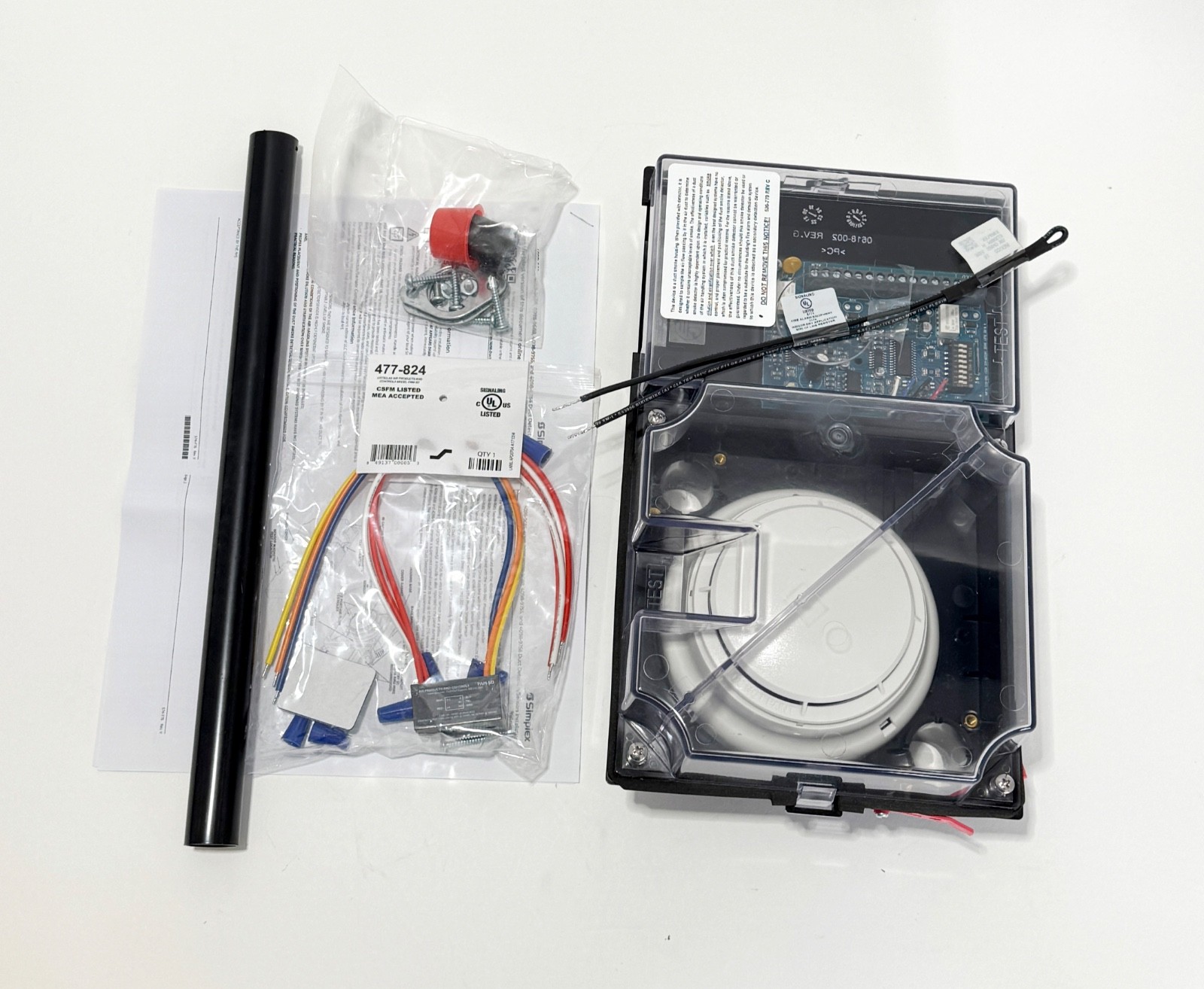 NEW SIMPLEX 4098-9756 TrueAlarm Duct Sensor Housing 4- Wire 0631149