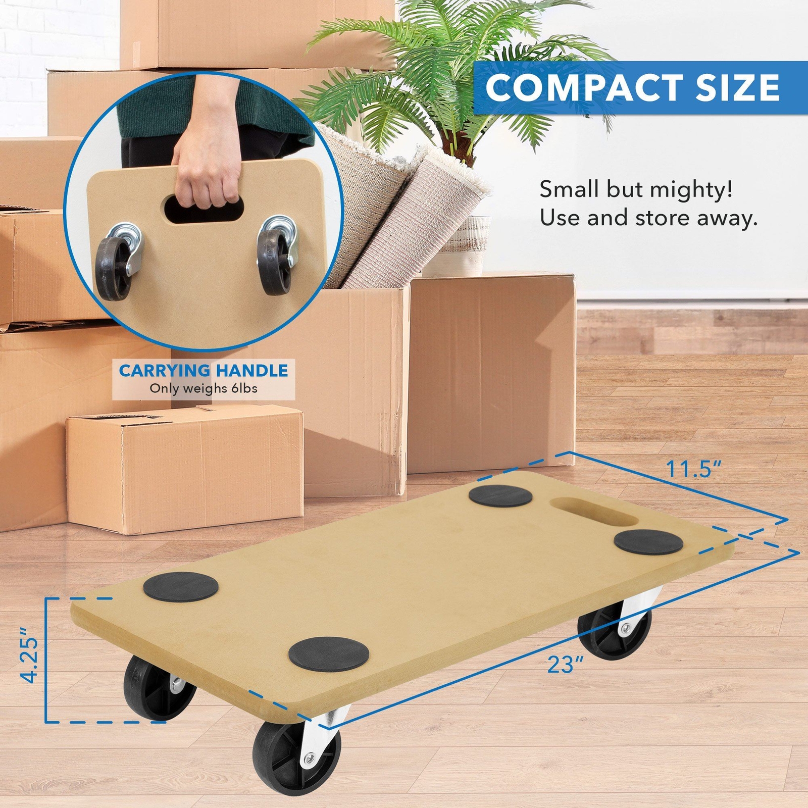 Mount-It! Furniture Moving Cart Dolly | 220 LB Capacity
