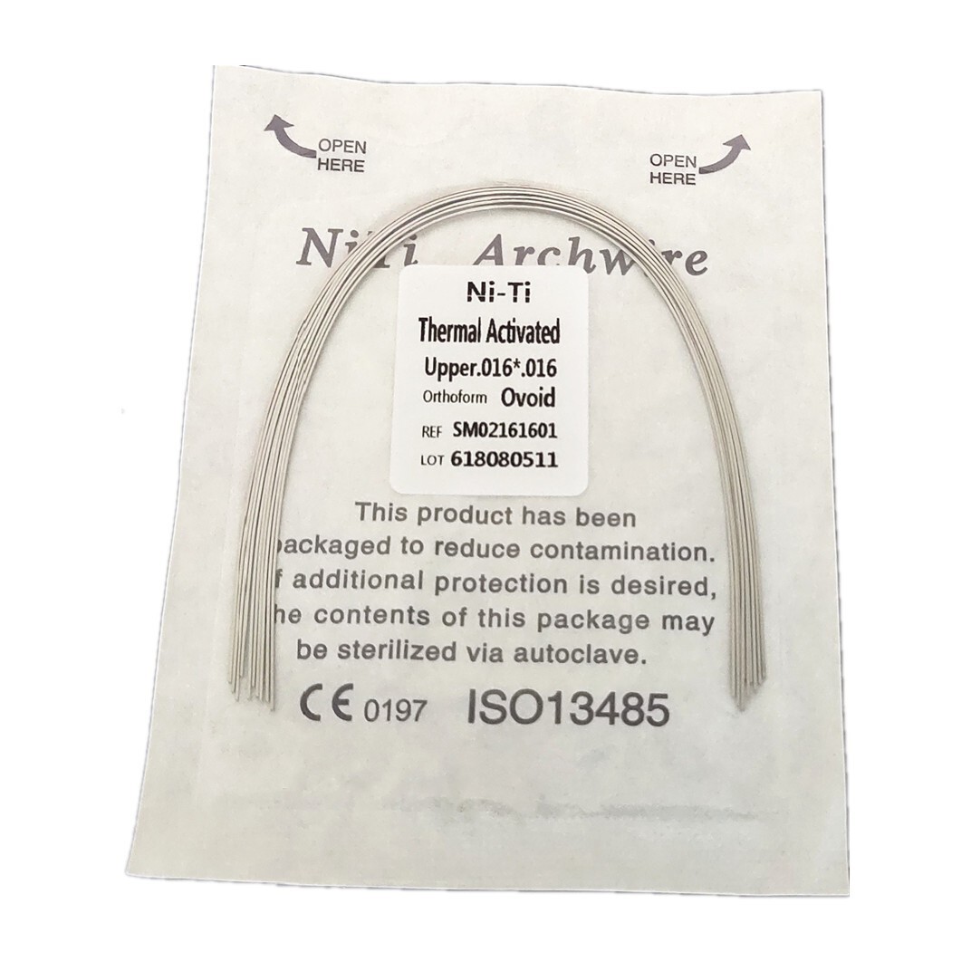 Dental Orthodontic Heat Thermal Activated Niti Rectangular Arch Wires