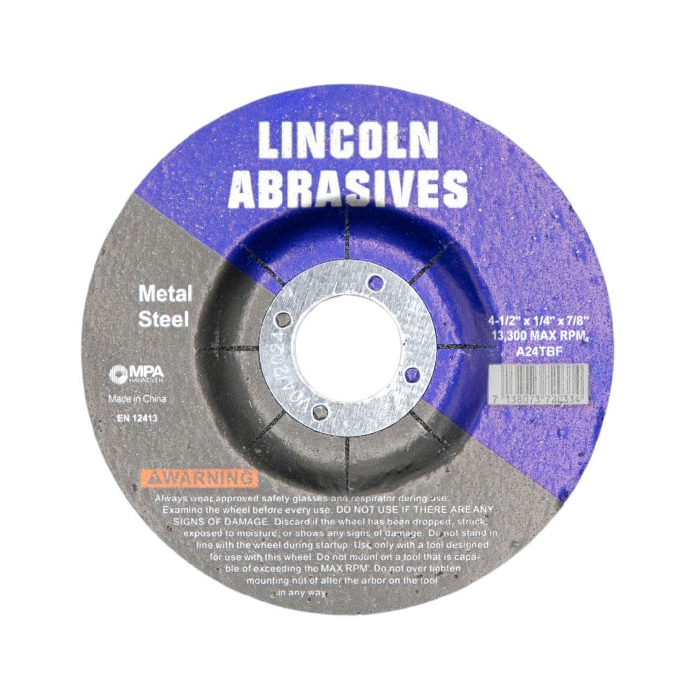 25 PACK Grinding Wheels 4-1/2″ x 1/4″ x 7/8″ Metal Steel 4.5 Disc Angle Grinder