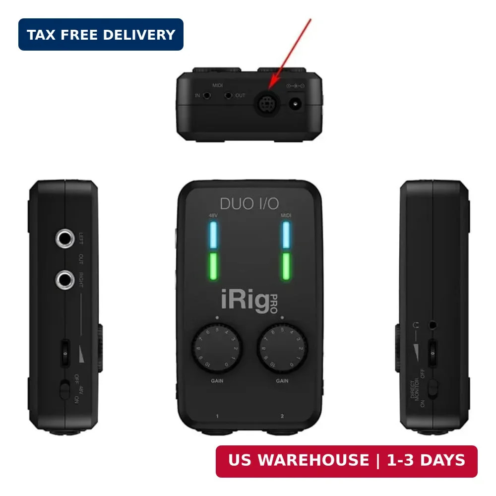 USB-C to Mini-Din 7 Pin Male Cable for IK Multimedia iRig Series, Compatible wit