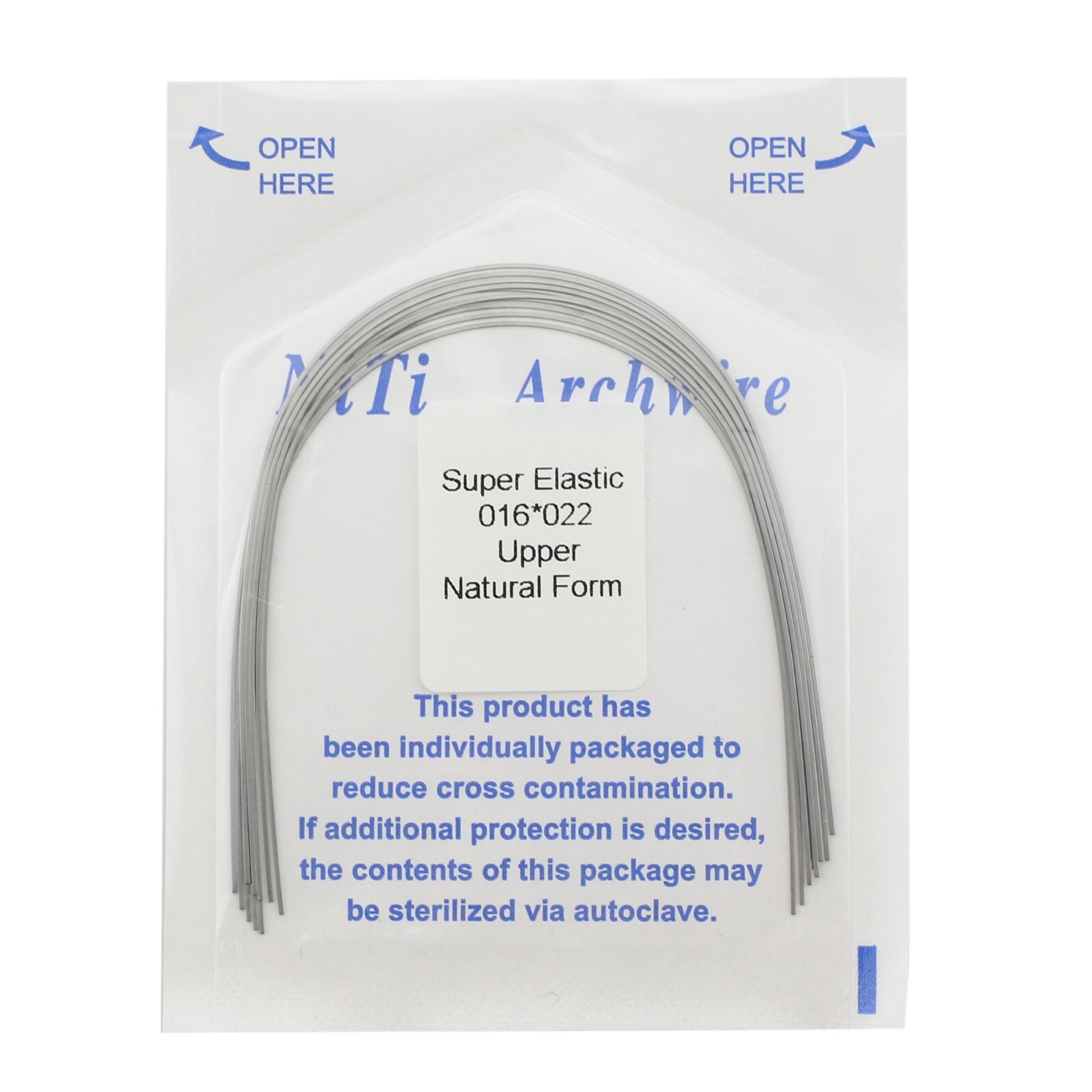 100PCS Dental Orthodontic Arch Wire Niti Natural Form Round Rectangular 16×22 14