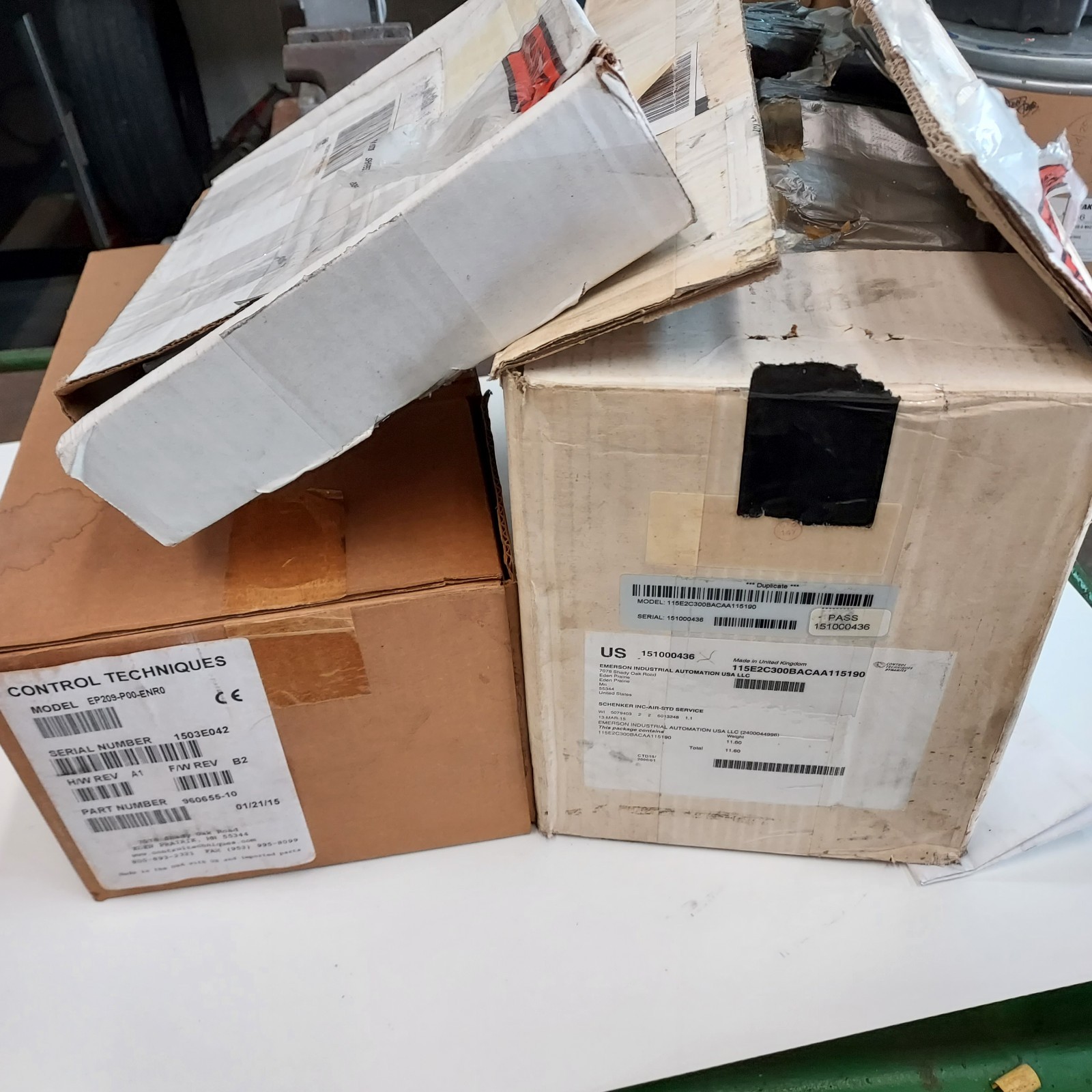 Emerson Control Techniques Unimotor Servo Motor 115E2C300 With Drive & Software