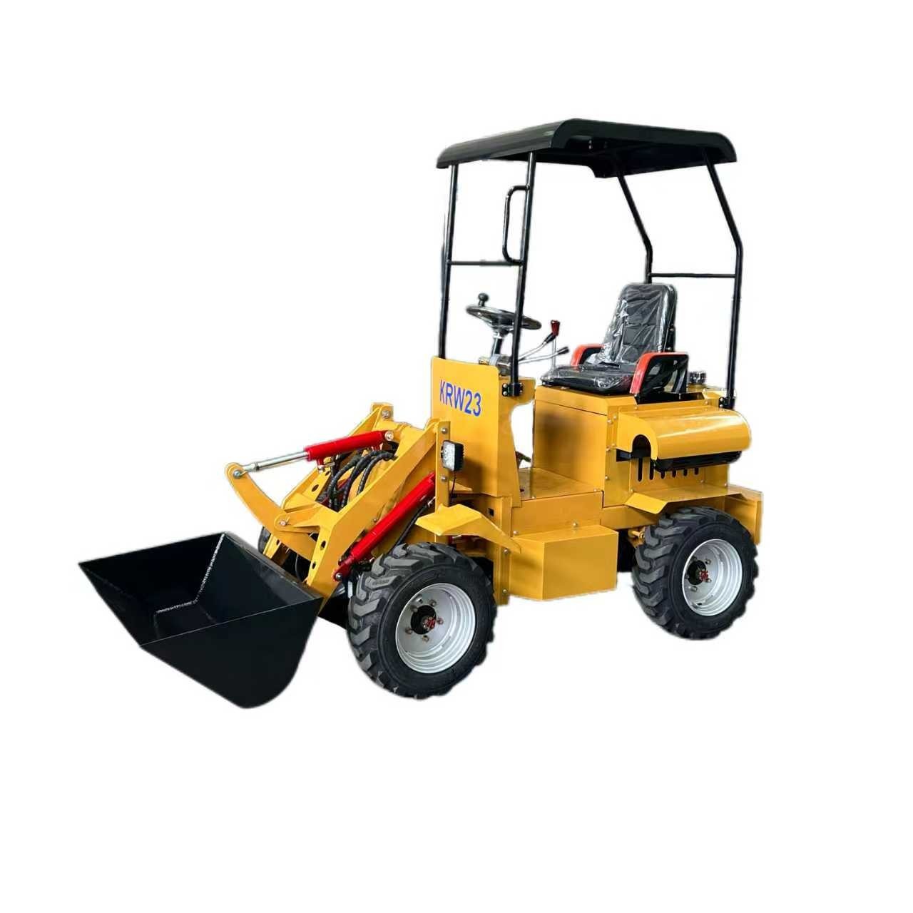 AGT Mini Skid Compact Loader Wheeled 23HP RATO Gasoline EPA Engine w/Bucket New