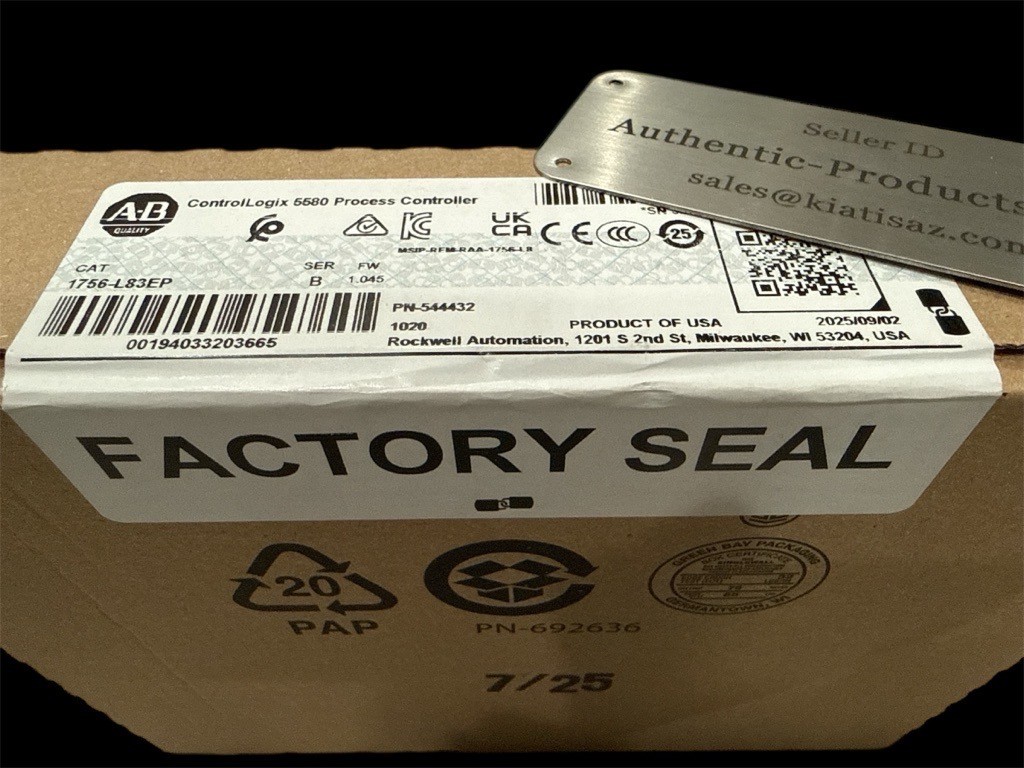 2025 NEW Sealed Allen Bradley 1756-L83EP Ser B ControlLogix 5580