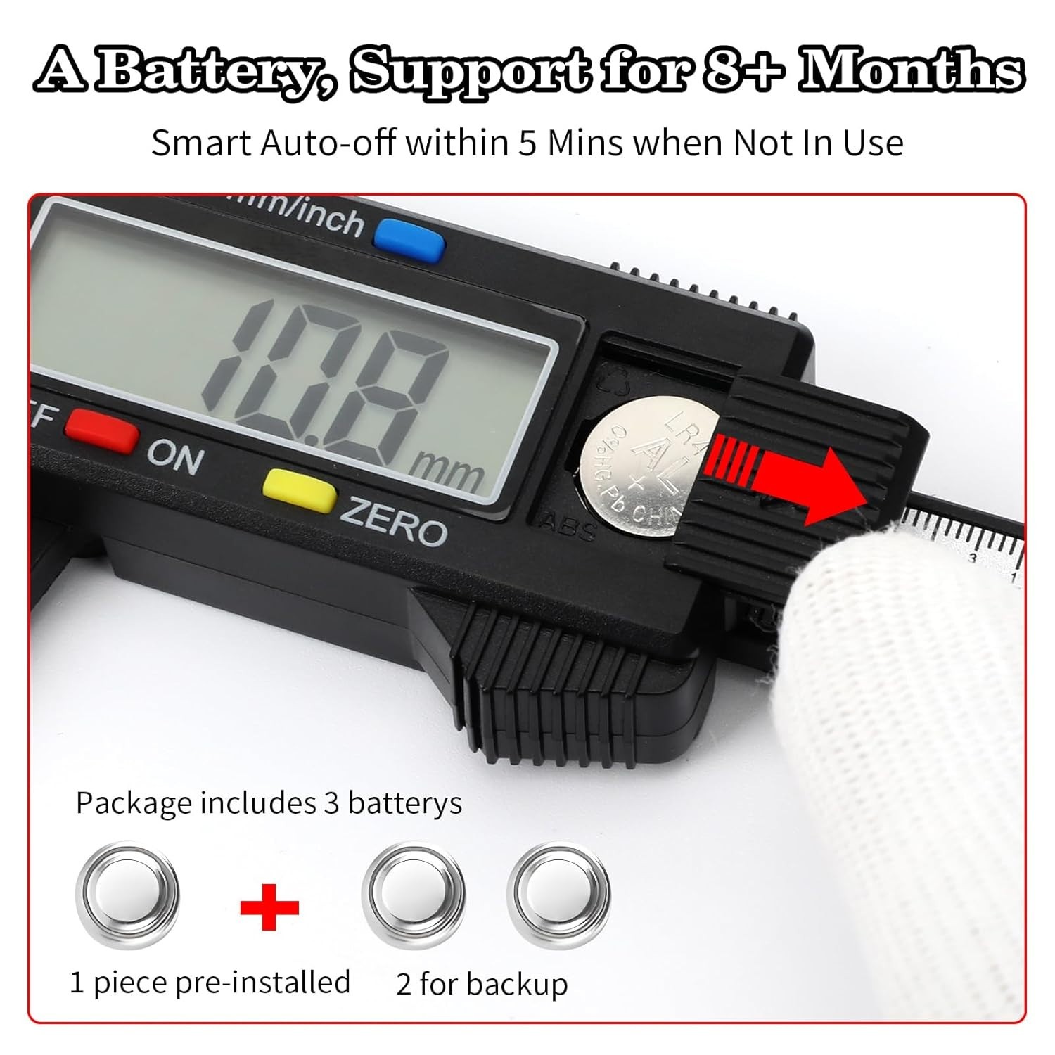 Upgraded 6 Inch Digital Caliper – Fast Measurement Modes & Tough Case Included