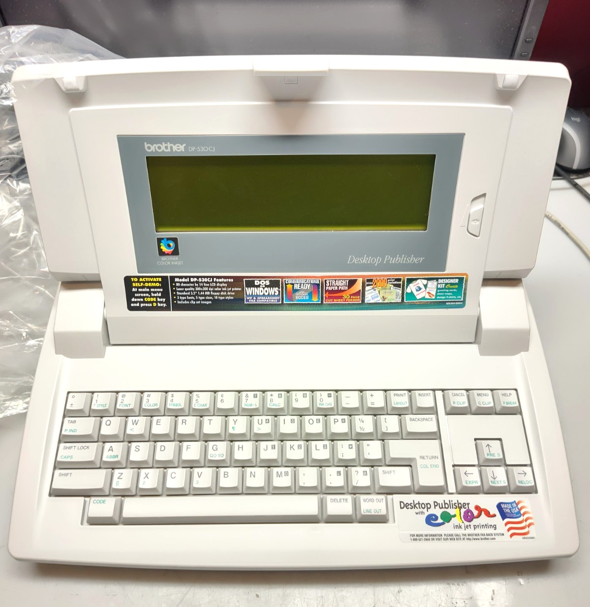 BNIB MINT BROTHER DP-530CJ Desktop Publisher NEVER USED, FULL SET