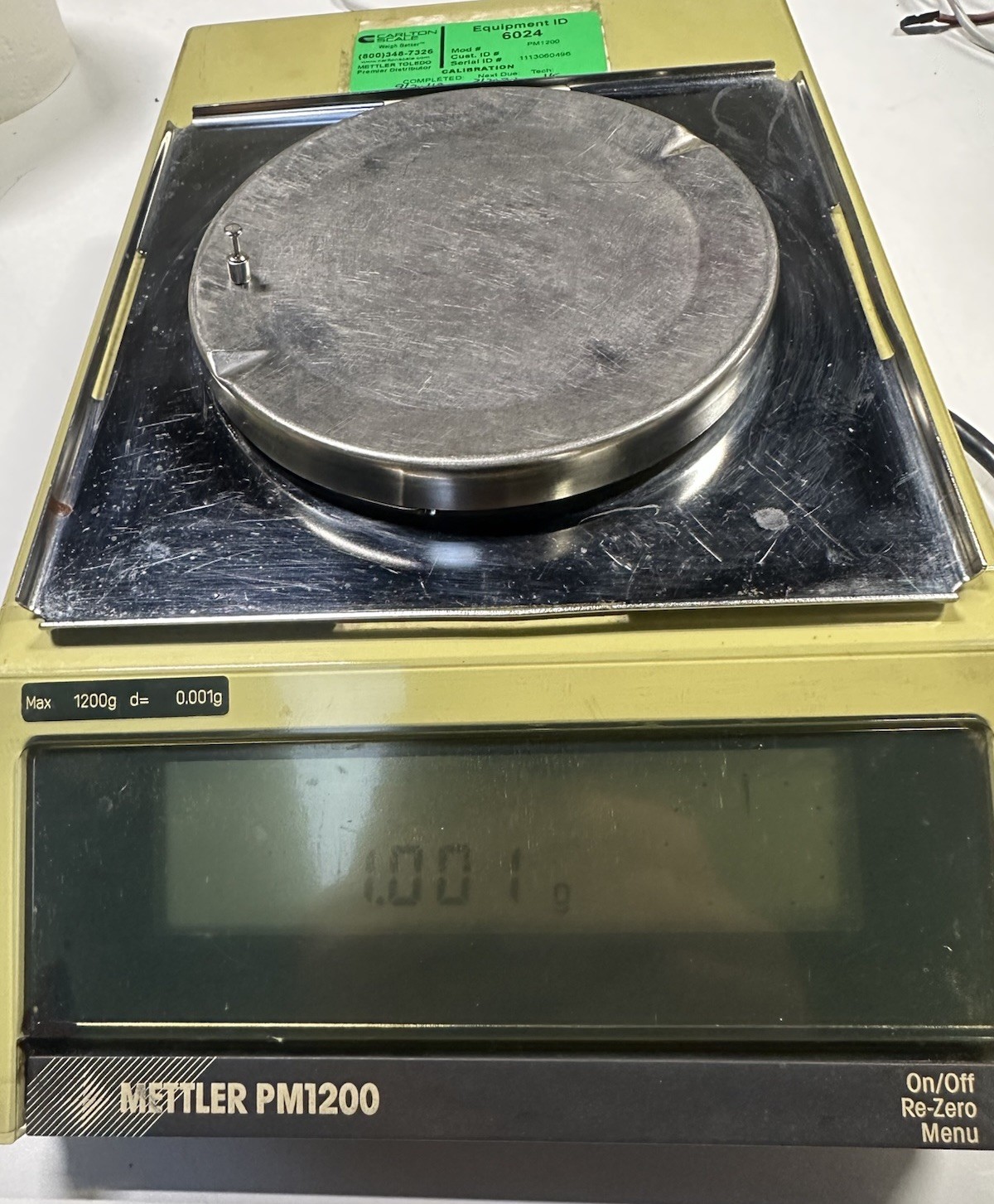 Mettler digital lab scale balance analytical PM1200 PM 1200 g 1 mg lab
