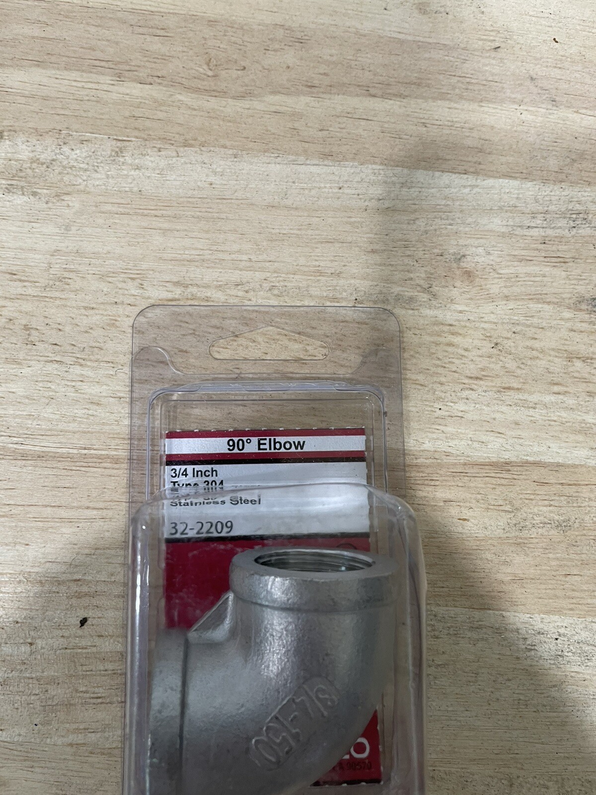 LASCO 32-2209 3/4-Inch Female Pipe Thread Type 304 Stainless Steel 90-Degree Ell