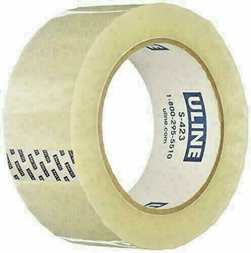 Qty 4 – Uline S-423 Industrial Packing Tape 2″ x 110 yds (330 feet) 2 Mil, Clear