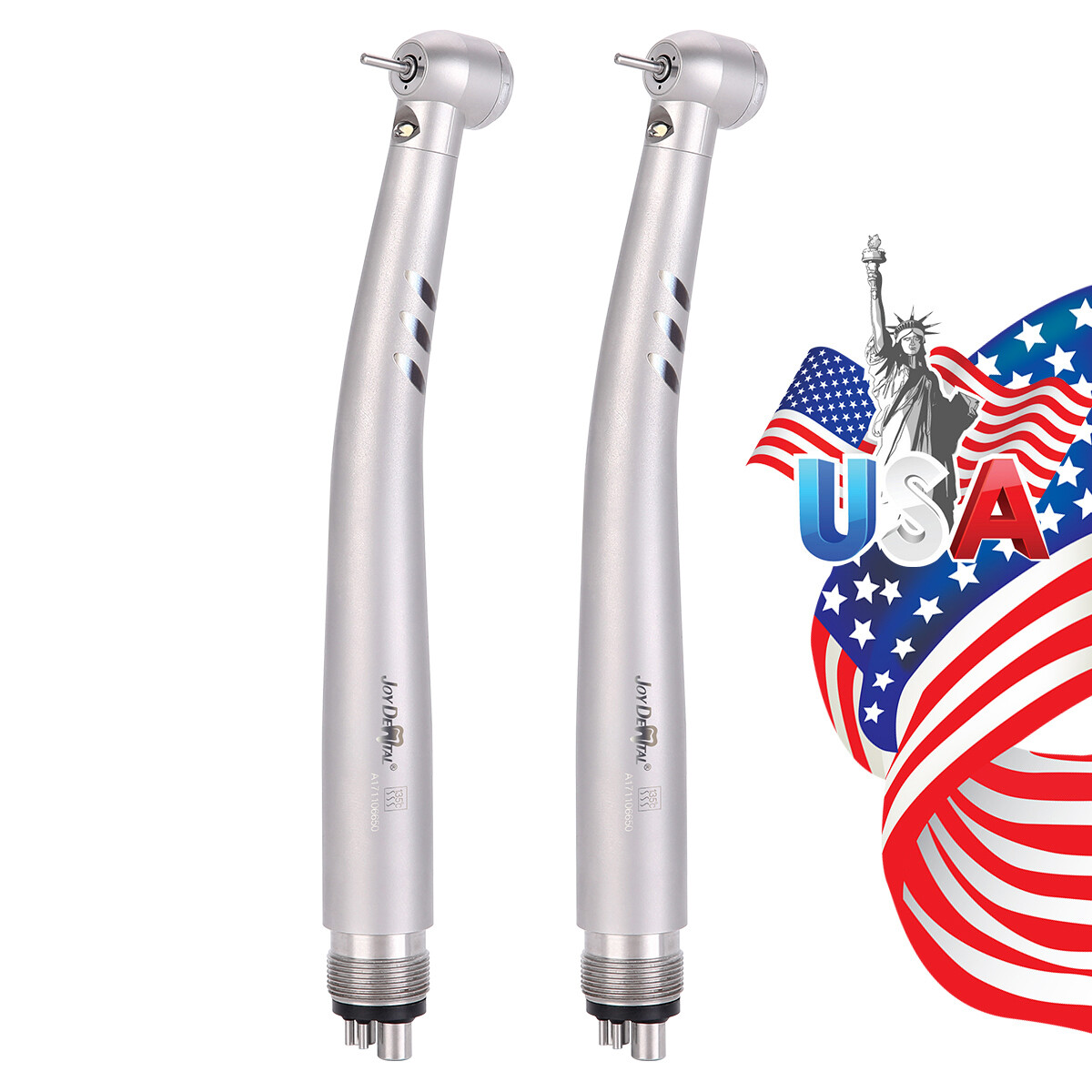 Joy Dental Fiber Optic LED E-generator High Speed Handpiece 2H/4Hole Torque Head